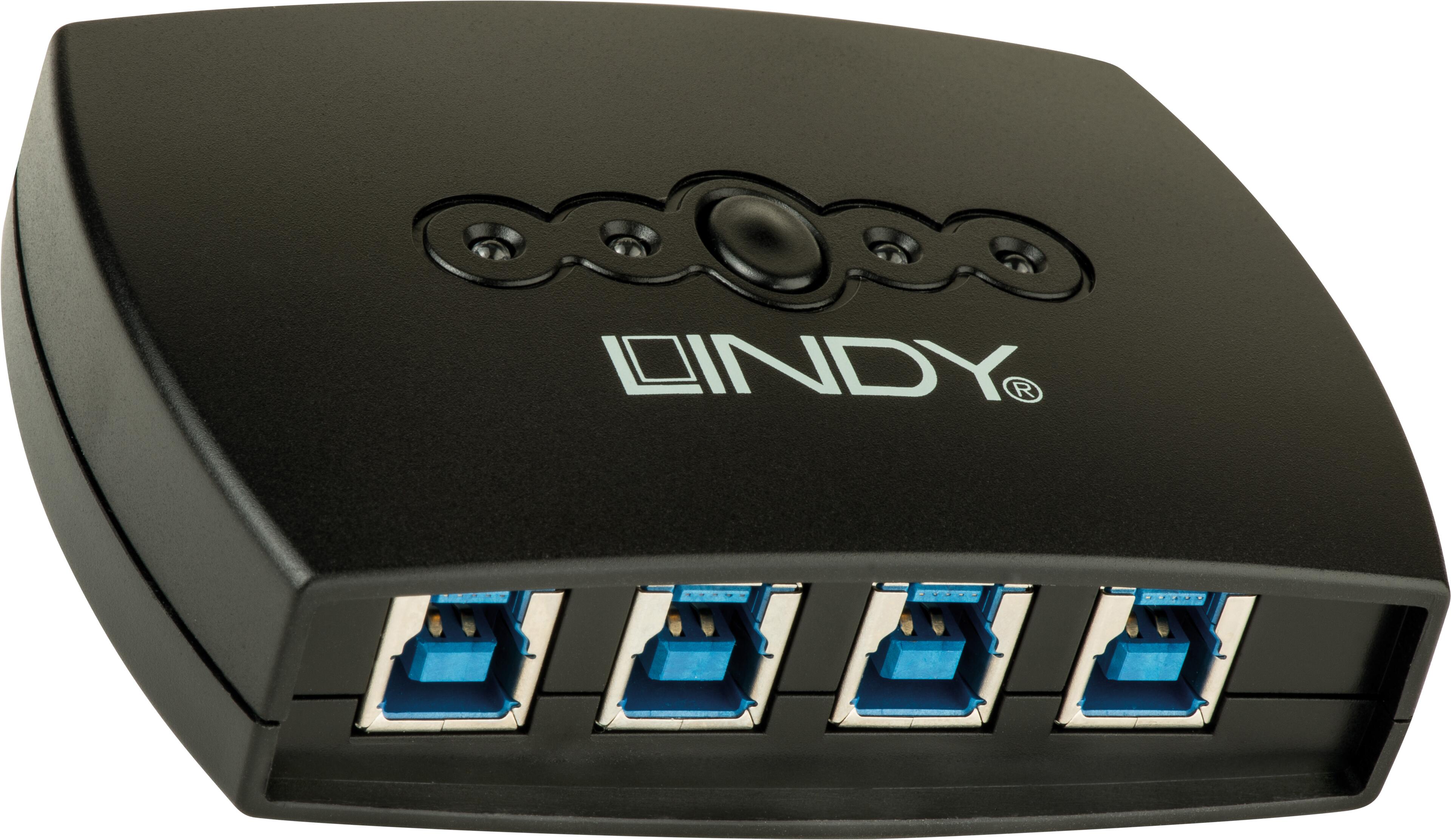 LINDY USB 3.0 Switch 4x PC - 1x Device