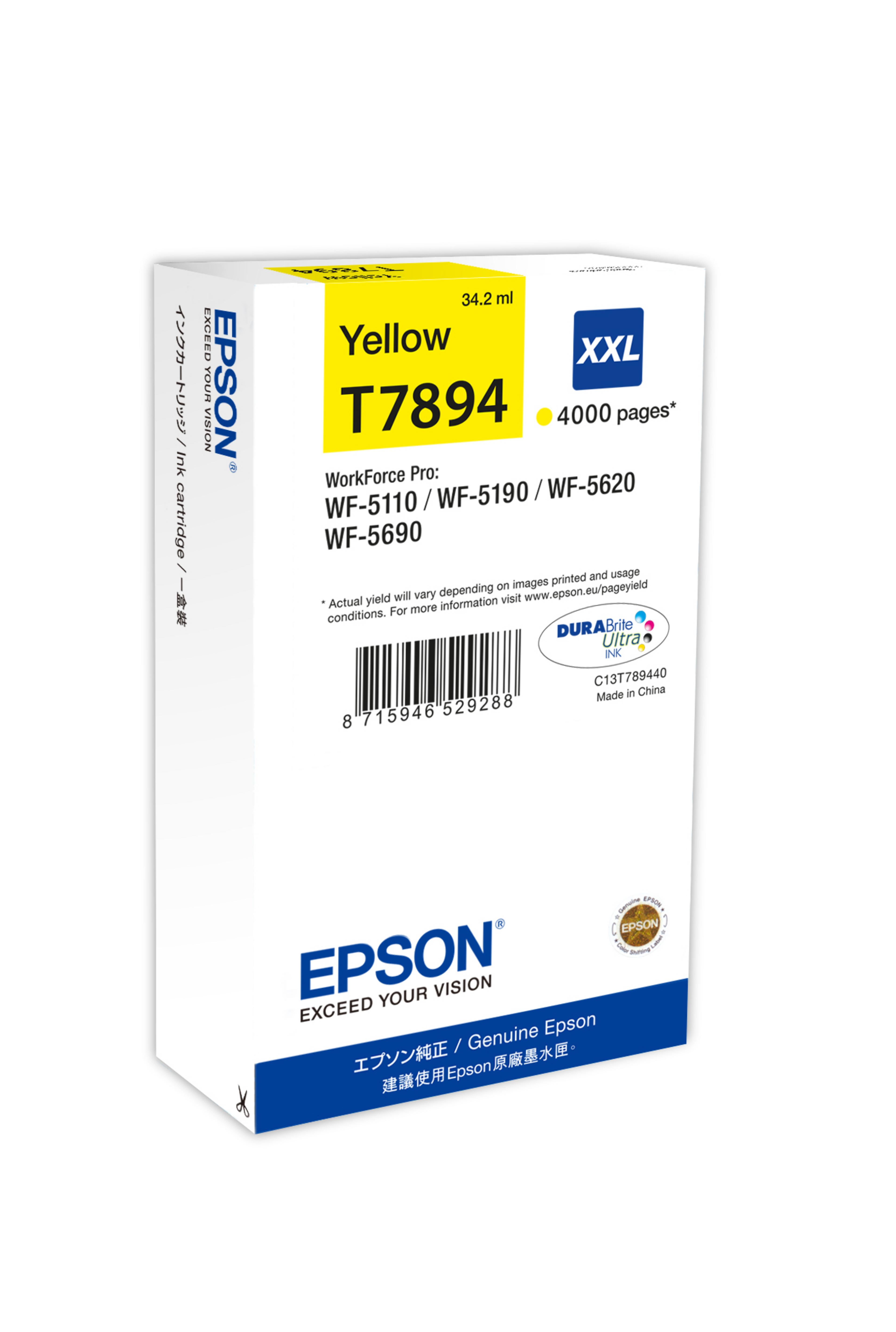 Epson T789 XXL Ink Yellow