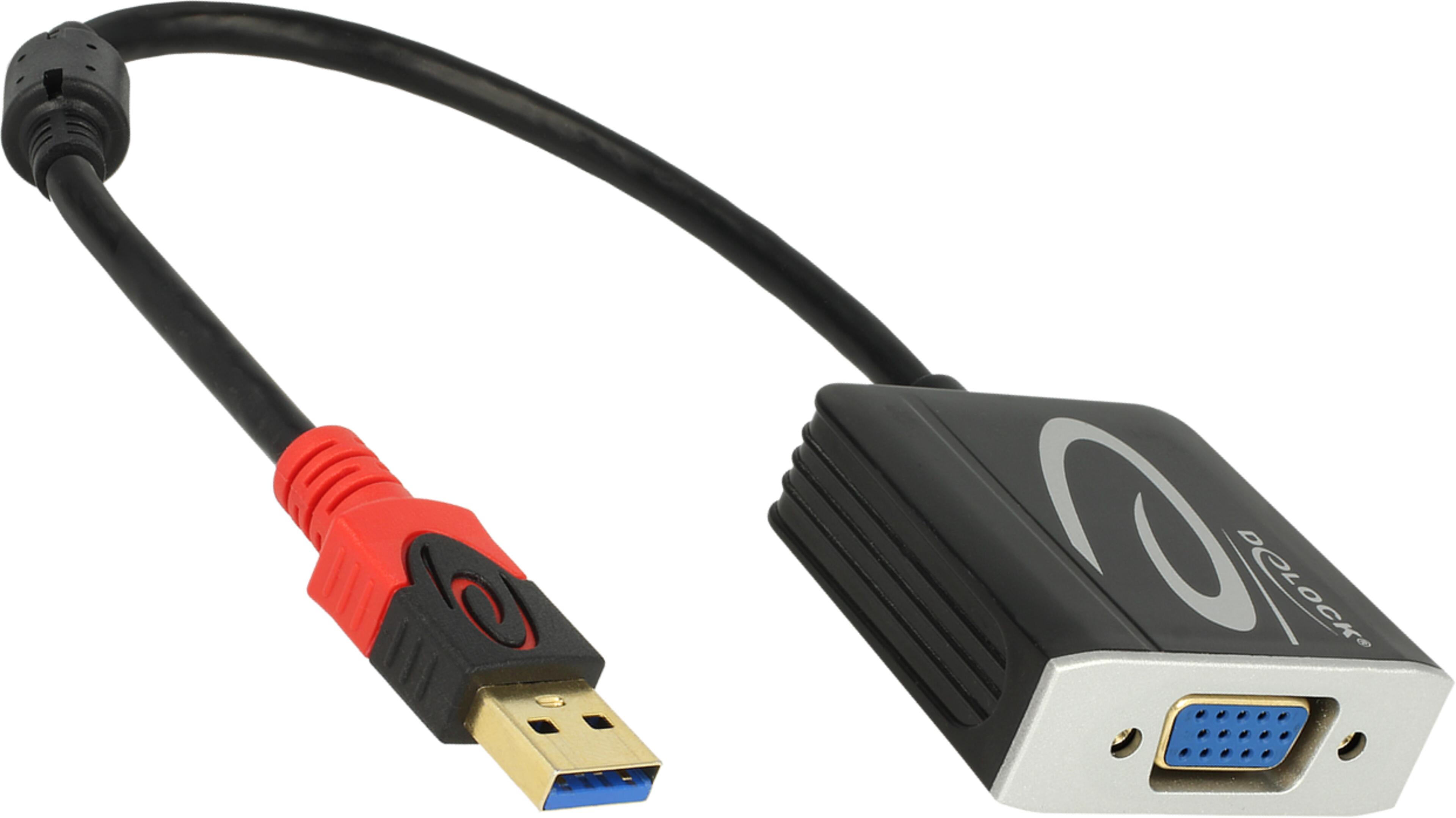 Adaptér USB typ A k. - zdírka VGA (HD15)