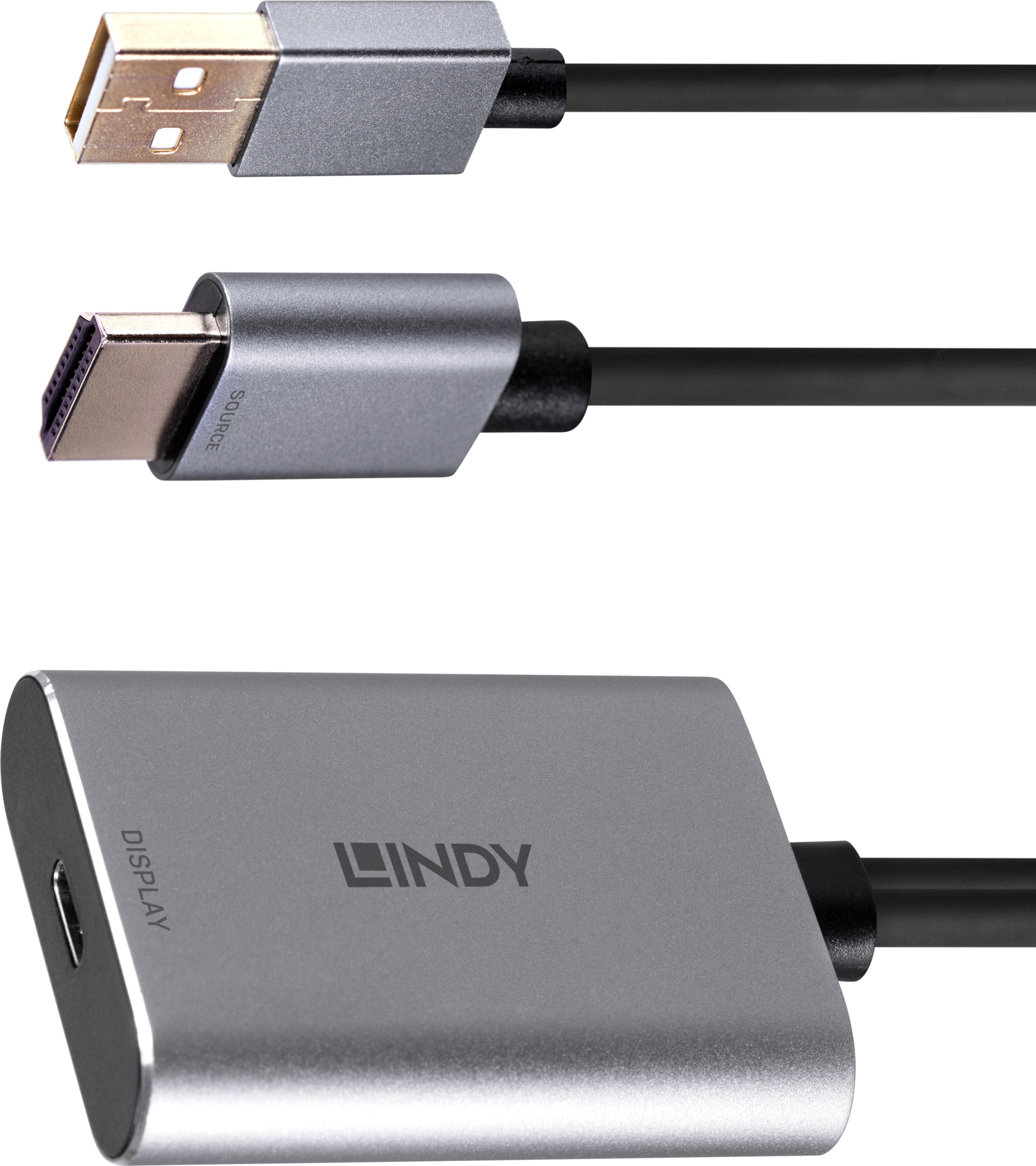 Adaptador LINDY HDMI - USB tipo C