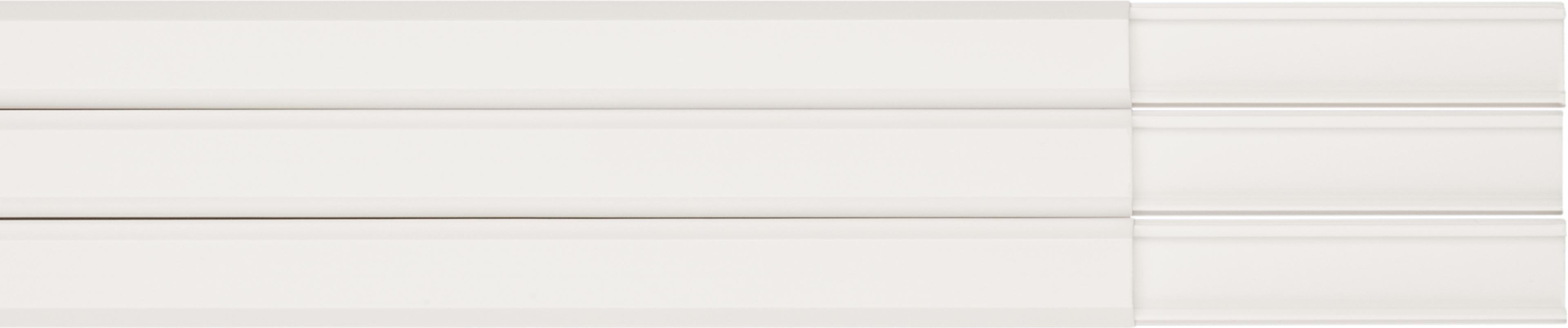 Square Cable Tidy 21x10mm 1m White 3x