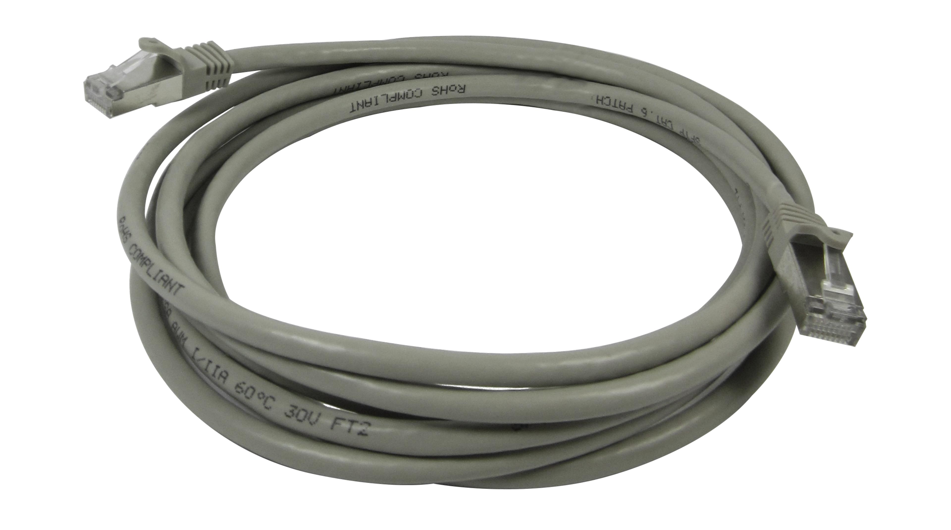 Patch Cable RJ45 S/FTP Cat6 3m Grey