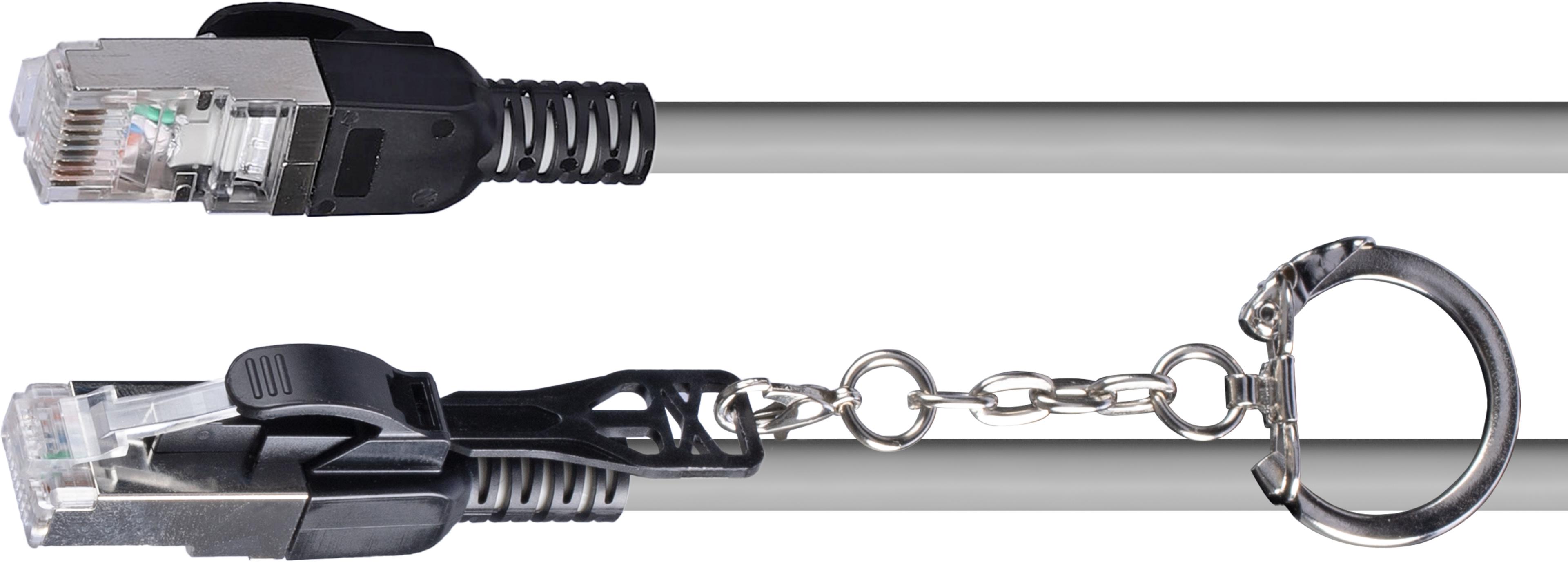 Patch Cable RJ45 S/FTP Cat6a 2m Grey