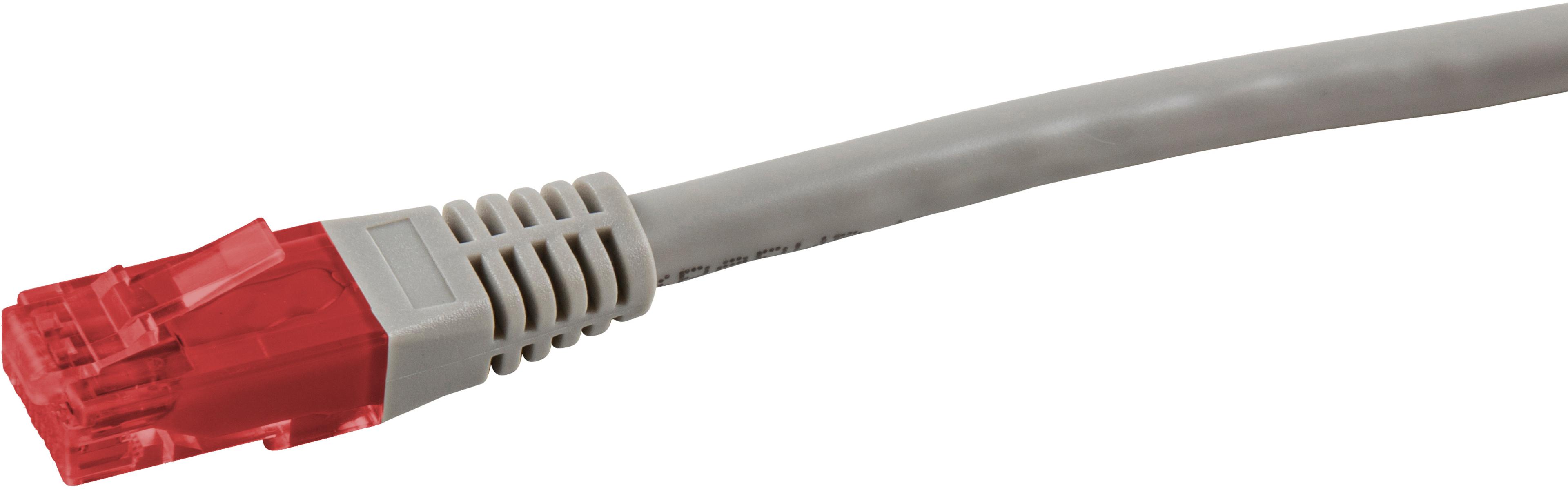 Câble patch RJ45 U/UTP Cat6, 2 m, gris