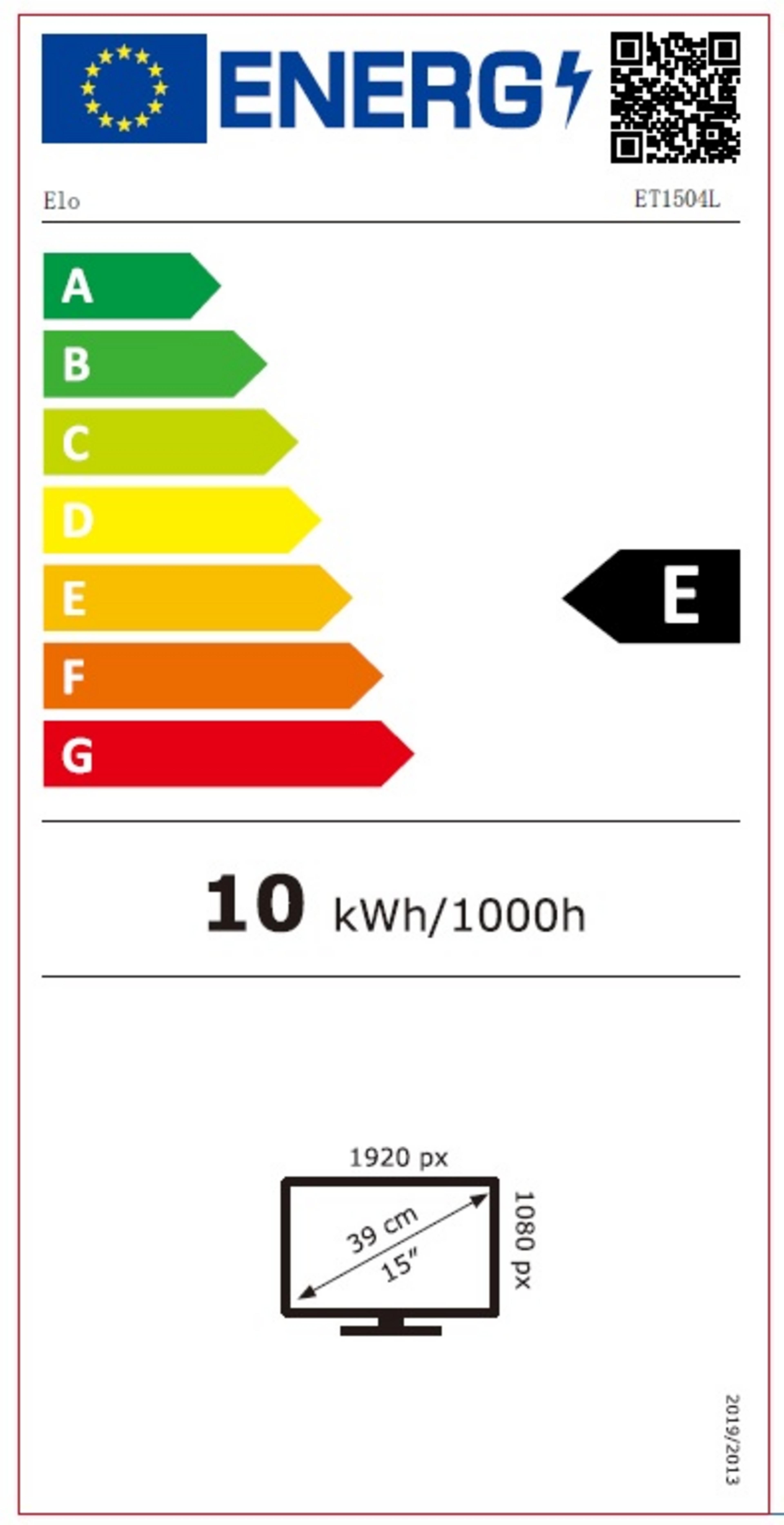 Elo 1504L PCAP Touch Display