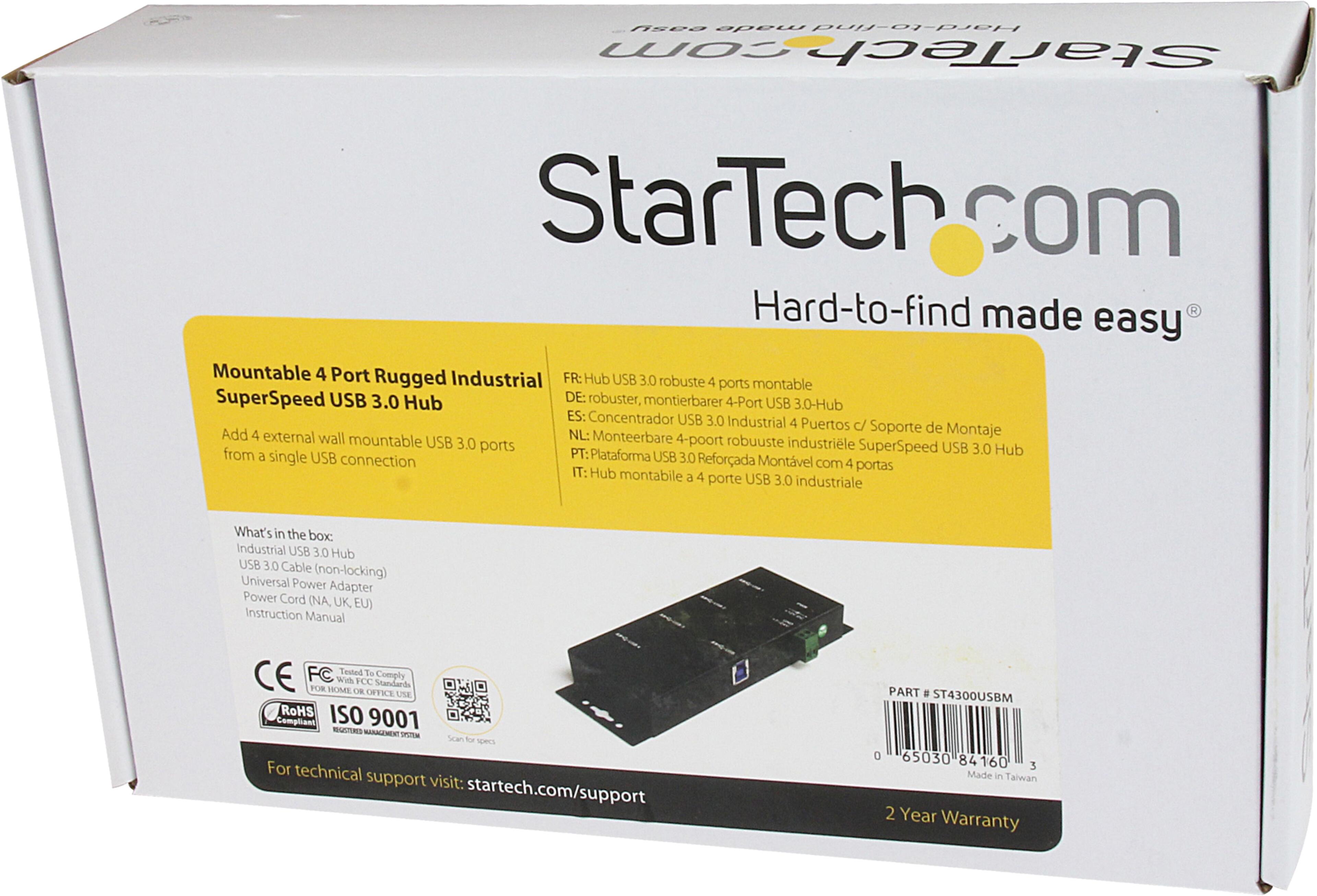 StarTech USB Hub 3.0 4-port Industrial