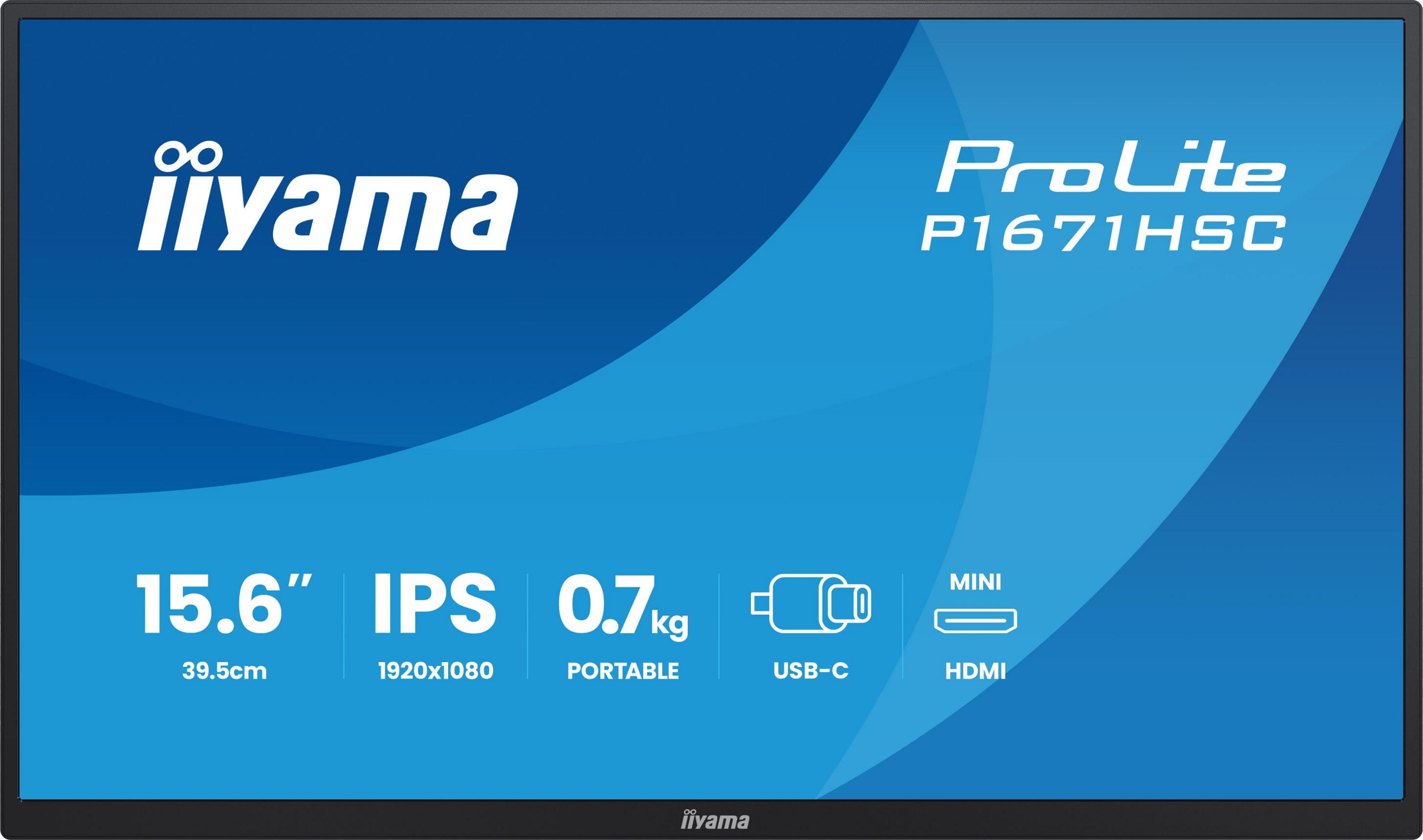 iiyama PL P1671HSC-B1 Portable Monitor