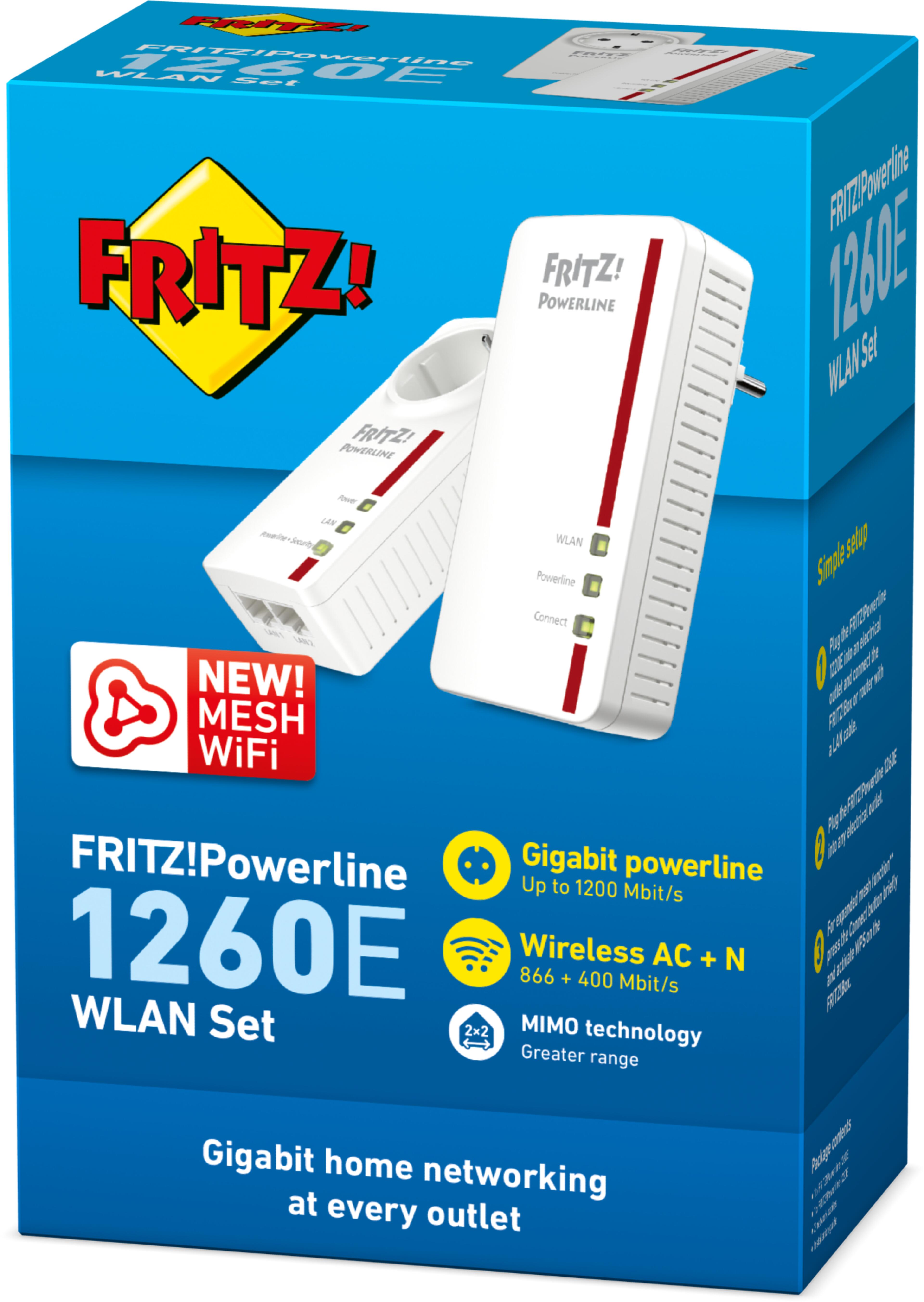 FRITZ!Powerline 1260E WLAN Set