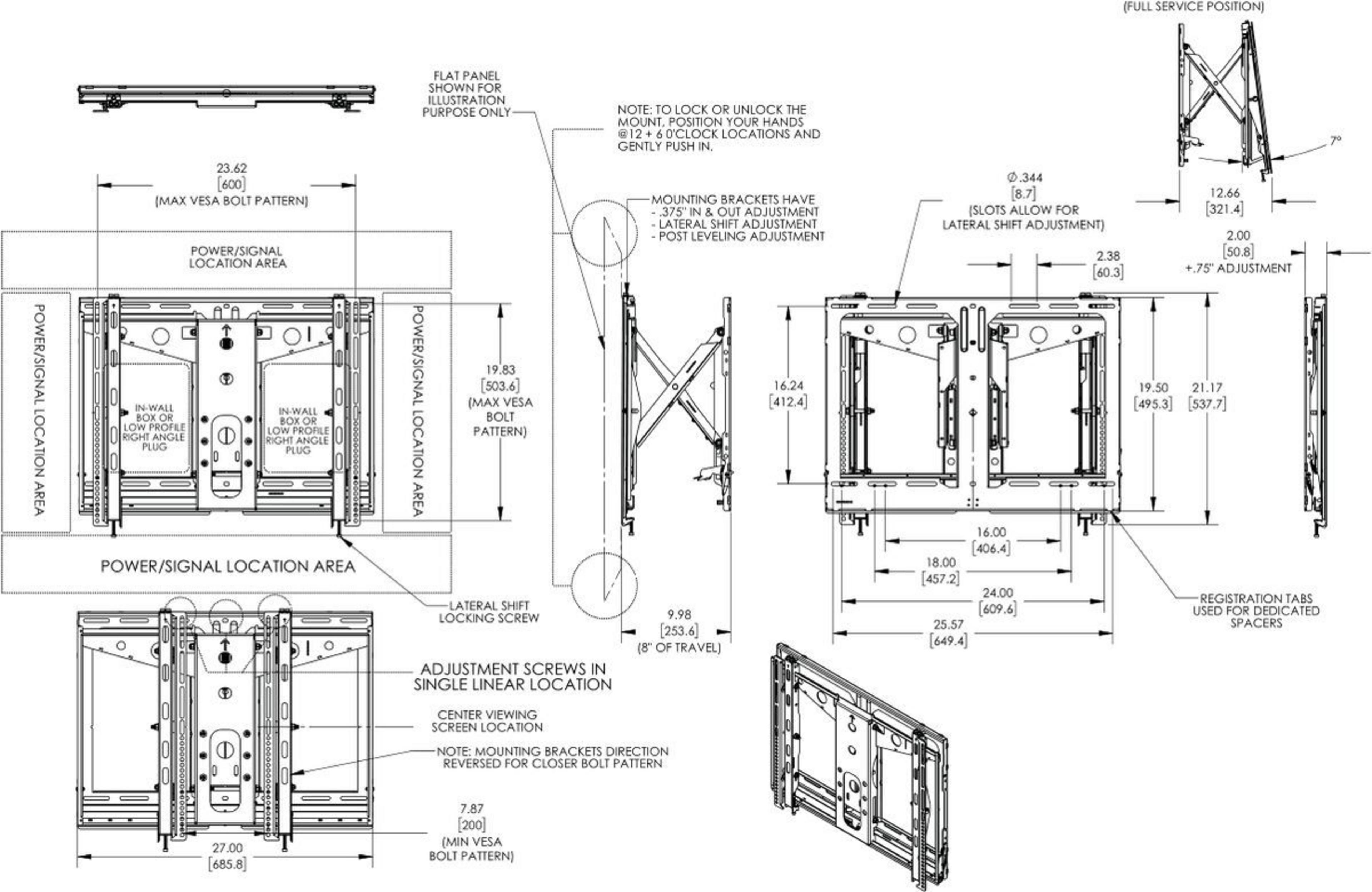Vogel's PFW 6880 Pop-Out Video Wall Mod.
