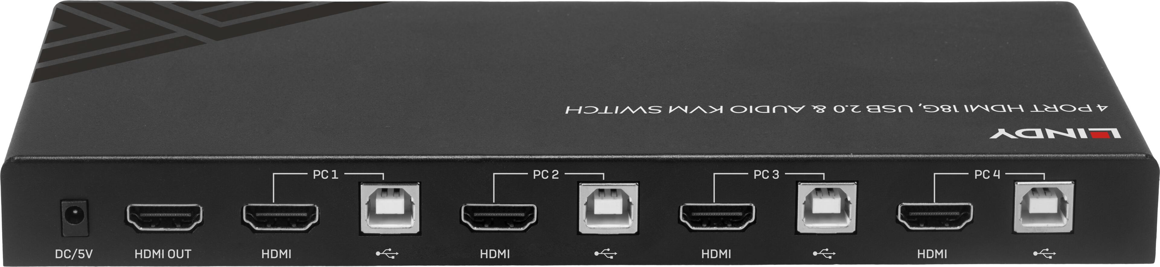 Switch KVM LINDY 4 ports HDMI
