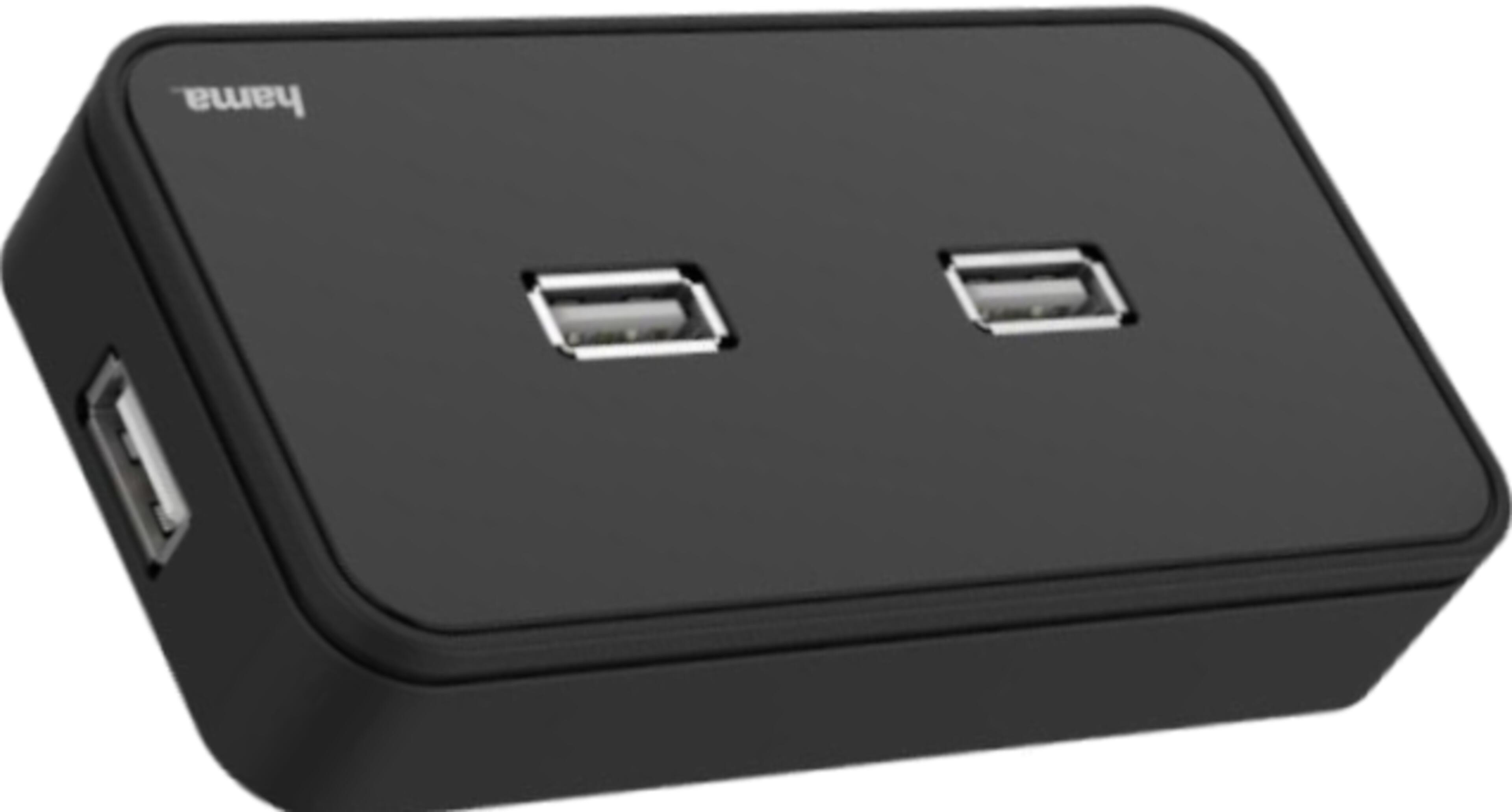 Hama USB Hub 2.0 7-port Black