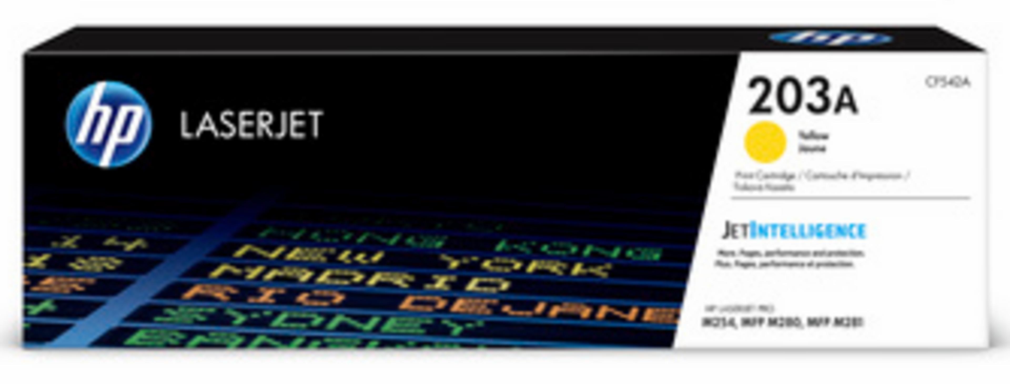 Toner HP 203A, jaune