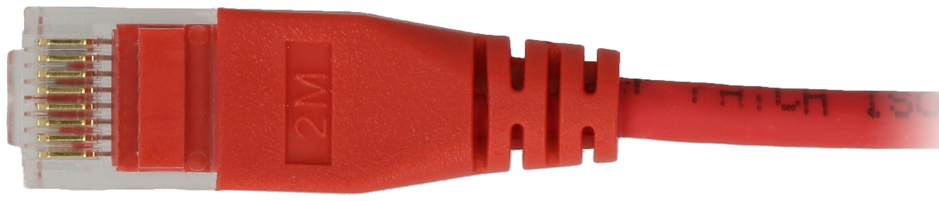 Patch Cable RJ45 U/UTP Cat6a 15m Red