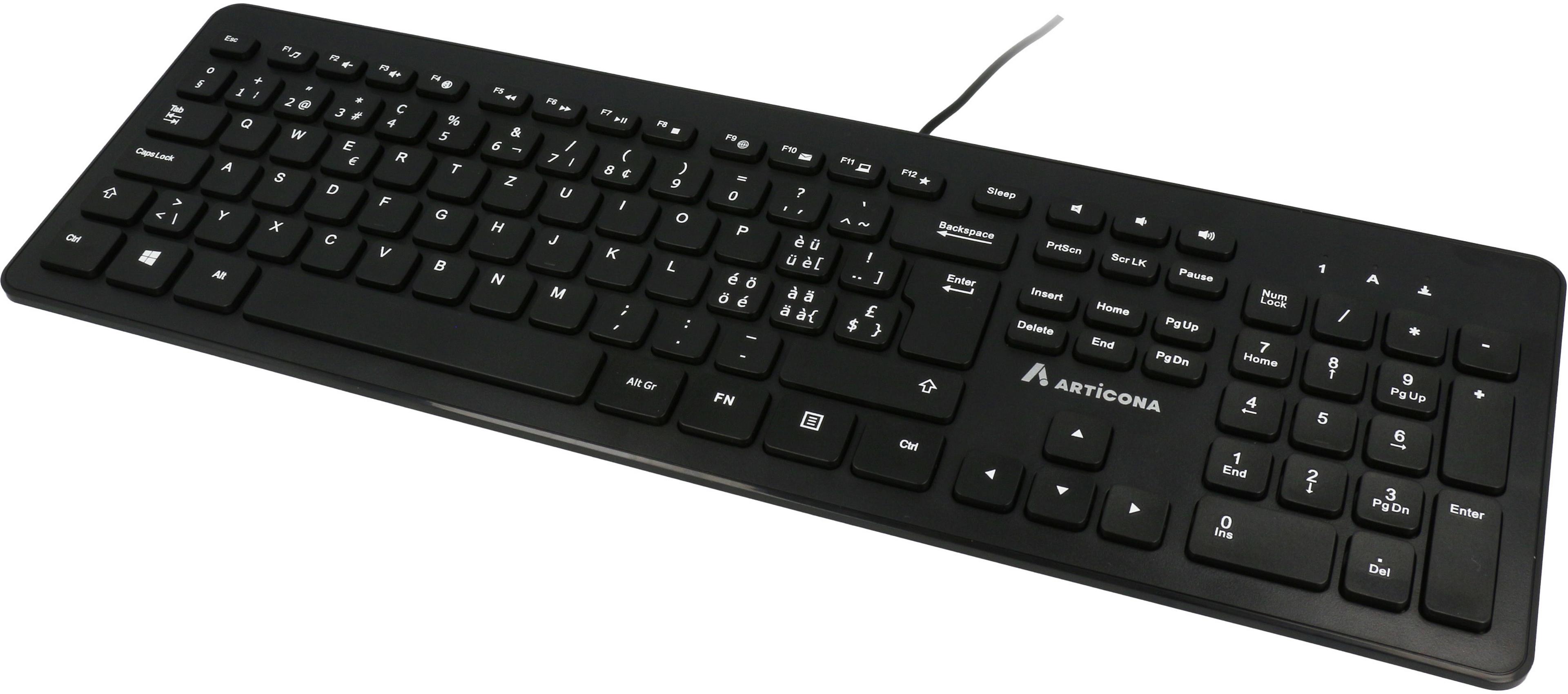 ARTICONA USB-A Wired Keyboard Black