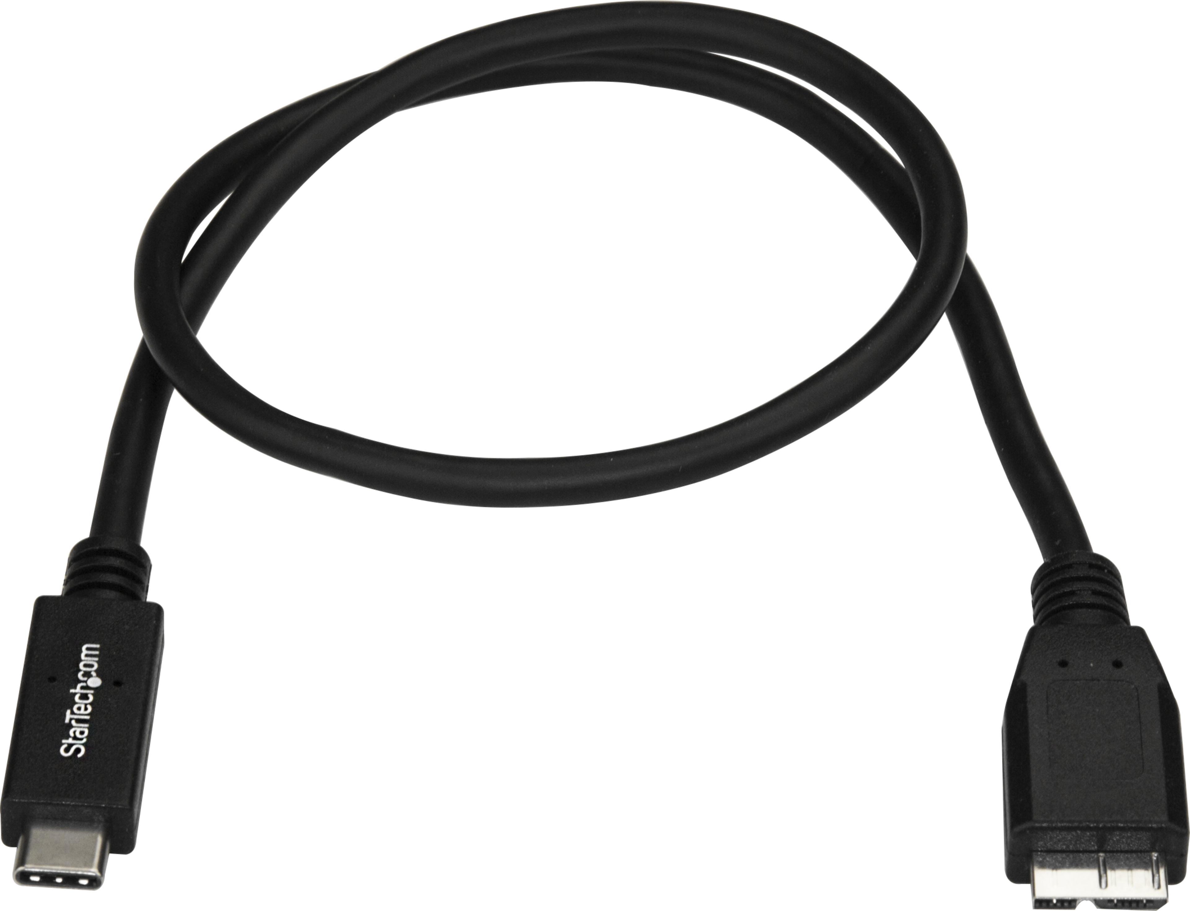 Cavo USB 3.1 Ma(C)-Ma (microB) 1 m nero