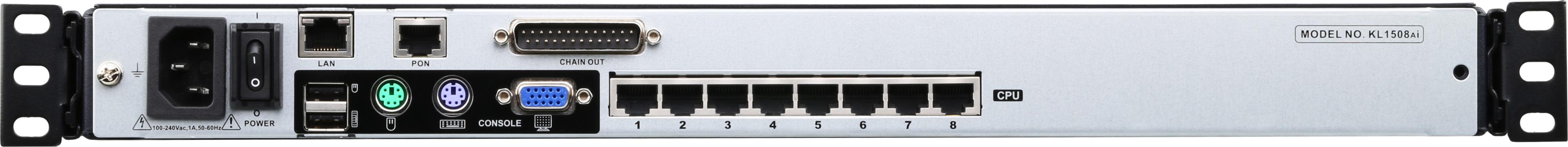 ATEN LCD Konsole 43,2 cm (17") 8Port IP