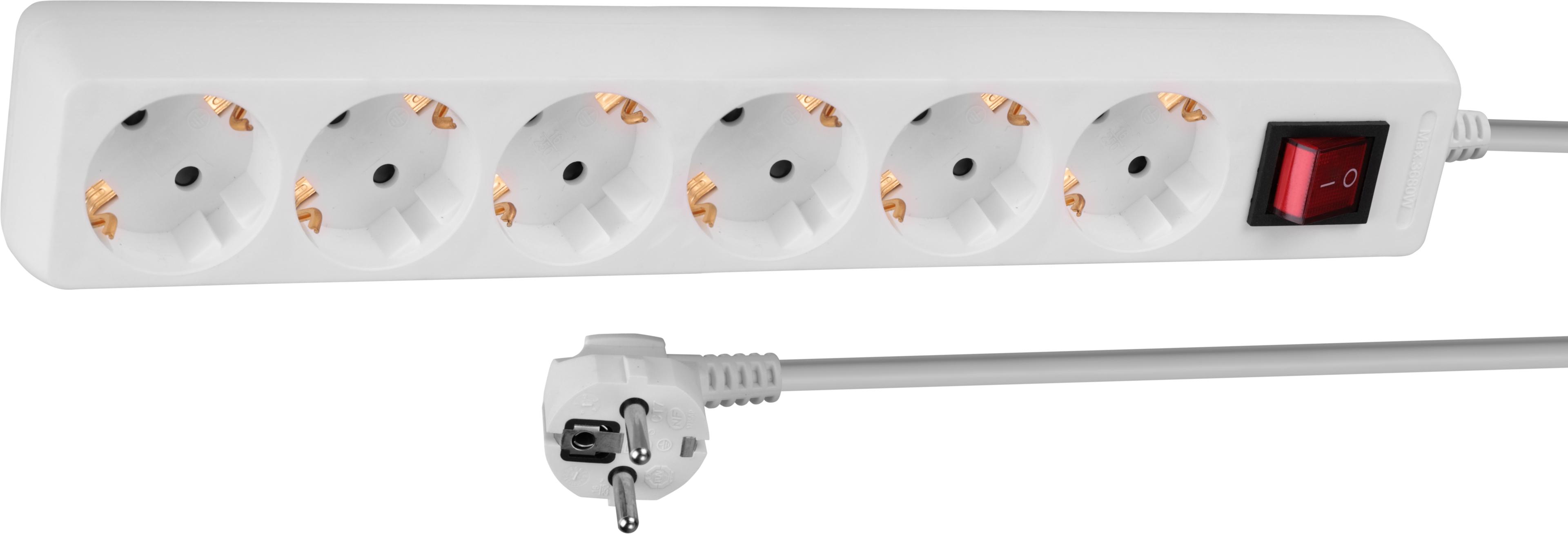 Power Strip 6-way 1.4m w/ Switch