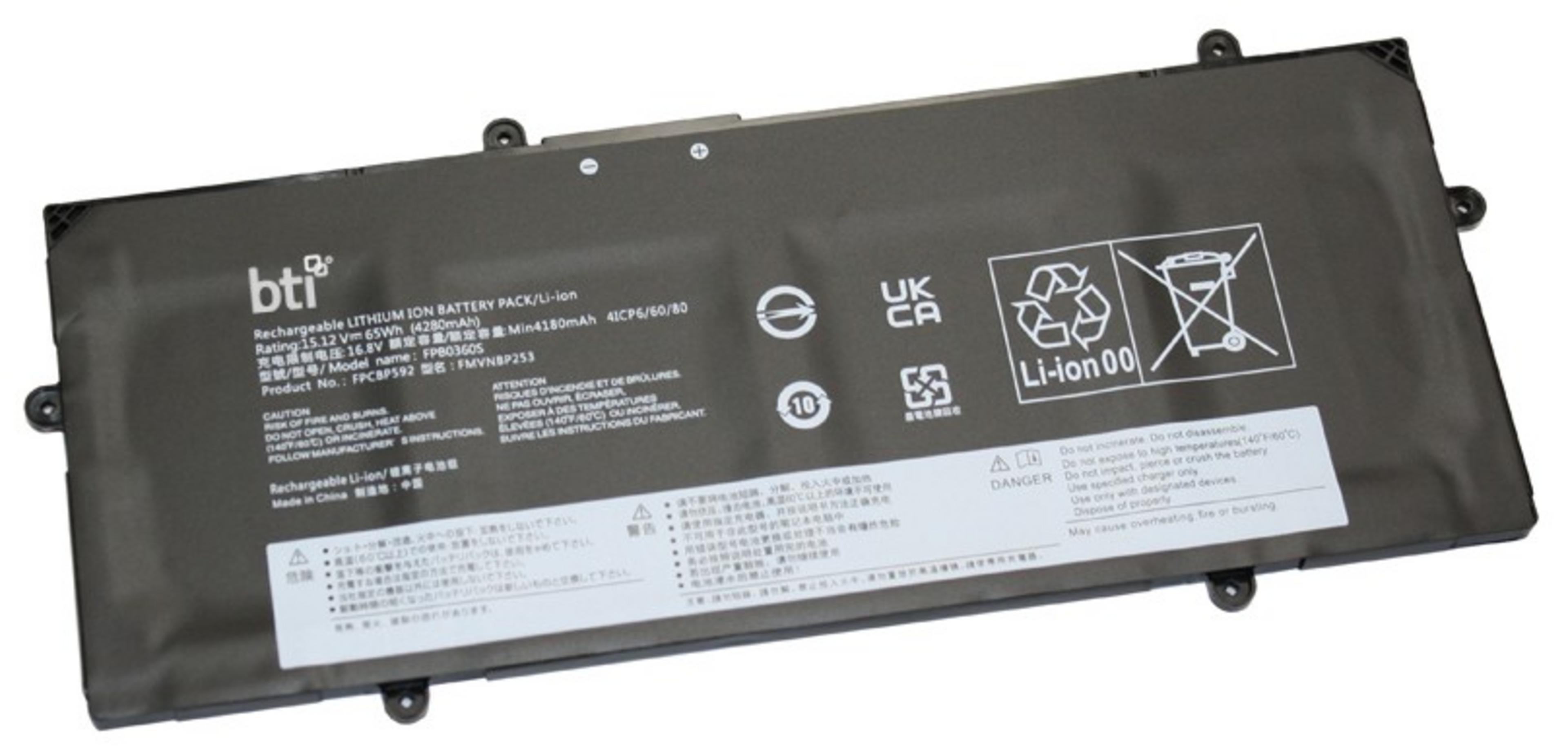 BTI 4 Zellen Fujitsu 4.300 mAh Akku