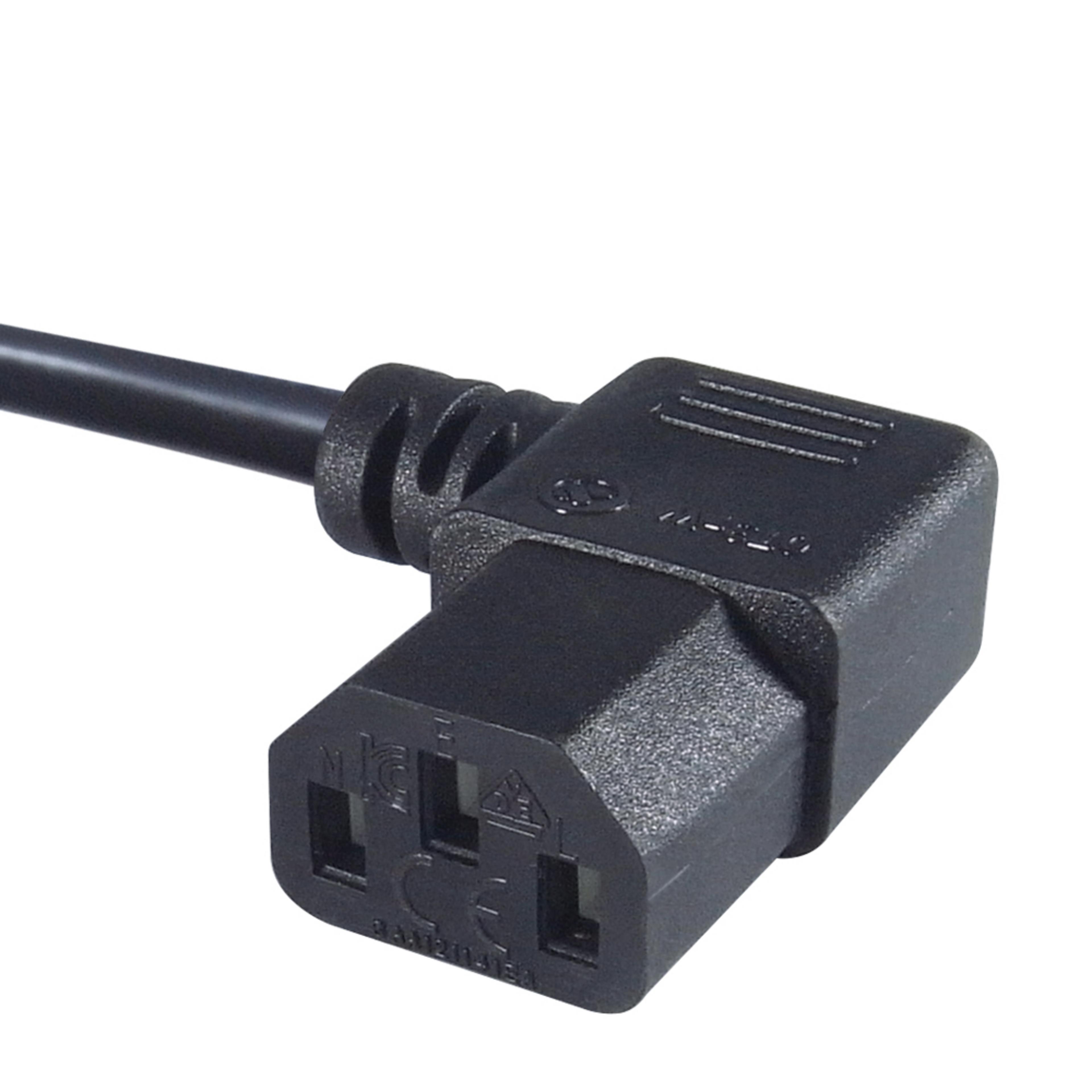ConnektGear UK Plug to Right Angled C13