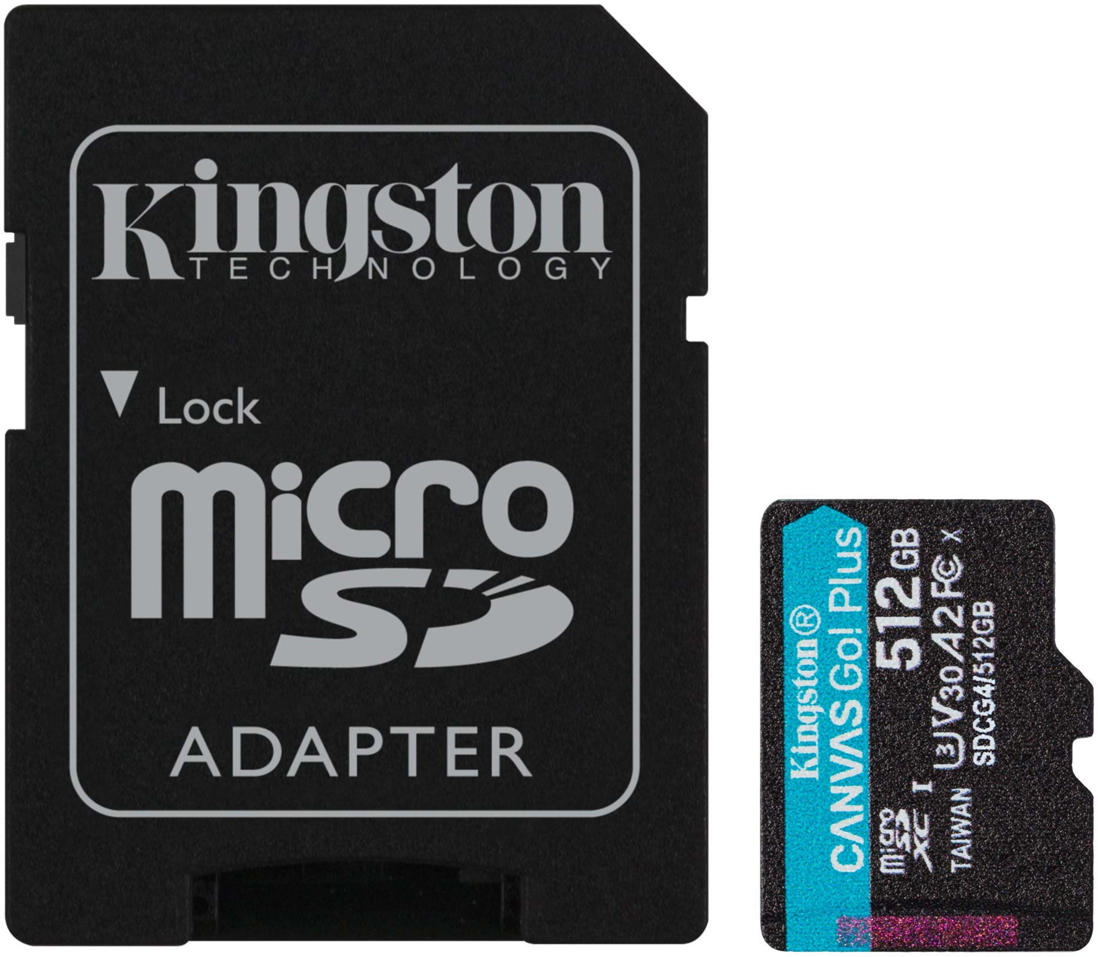 microSDXC 512Go Kingston Canvas Go! Plus