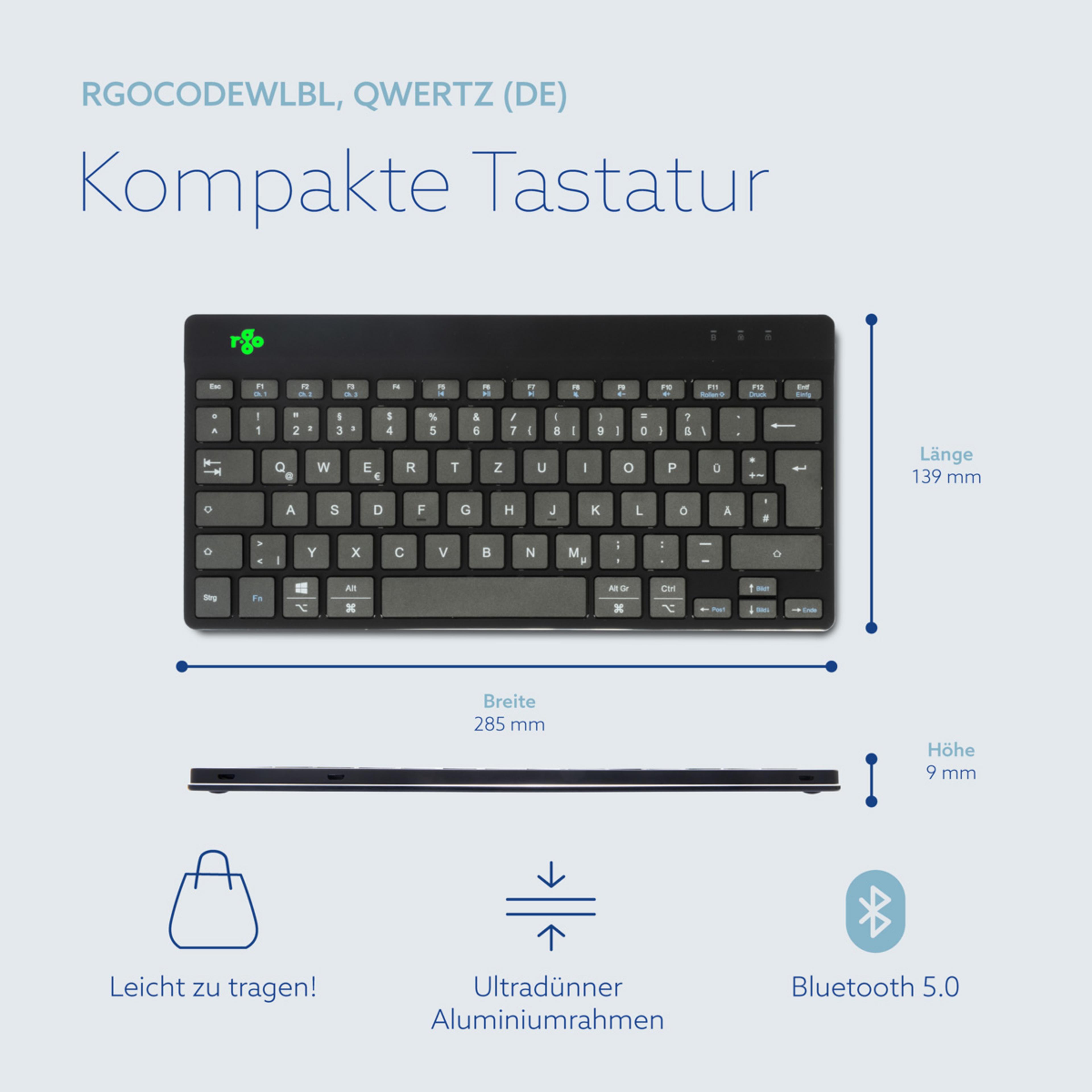 Clavier ergonomique R-Go Compact Break