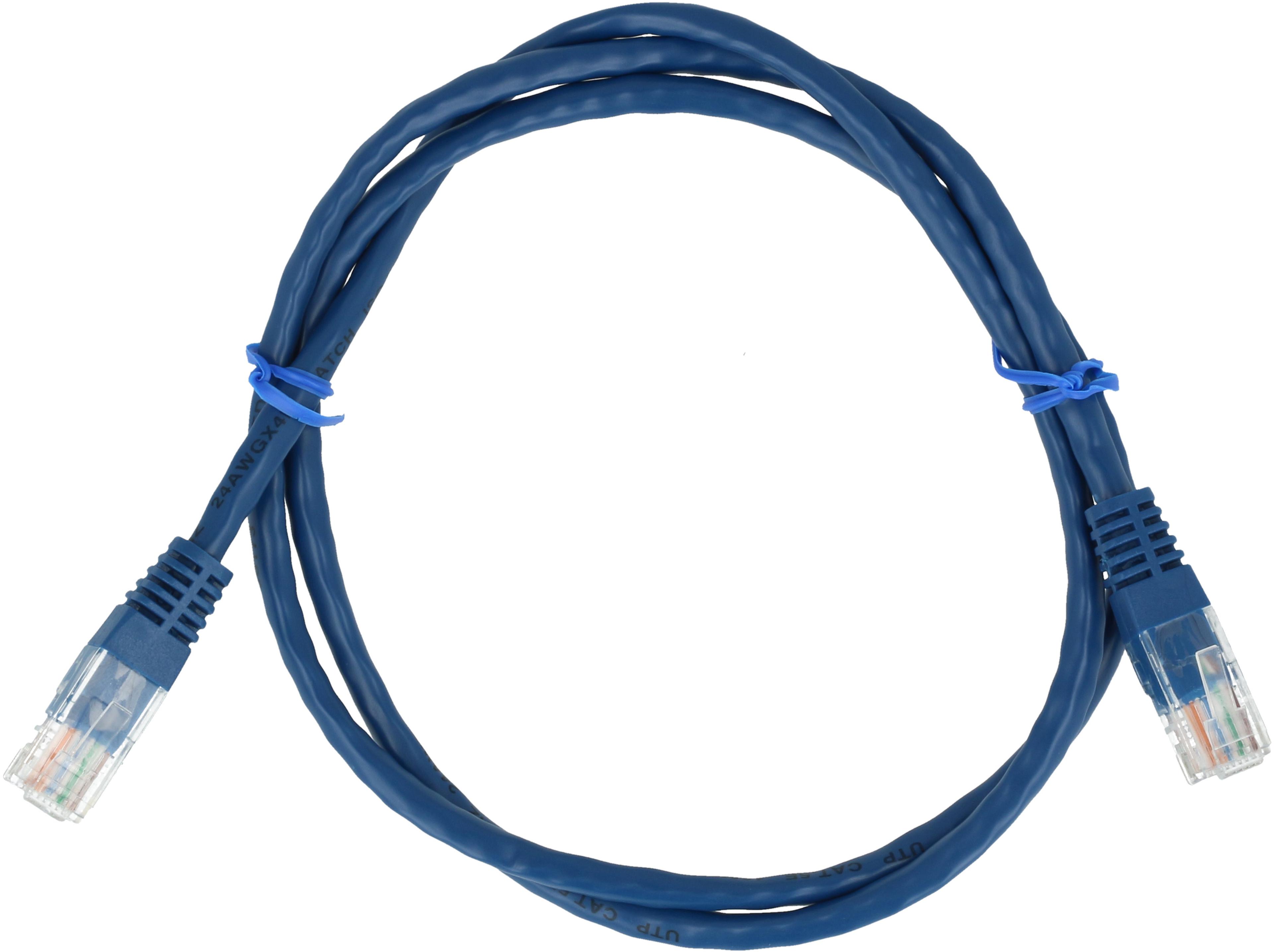 Patch Cable RJ45 U/UTP Cat5e 1m Blue