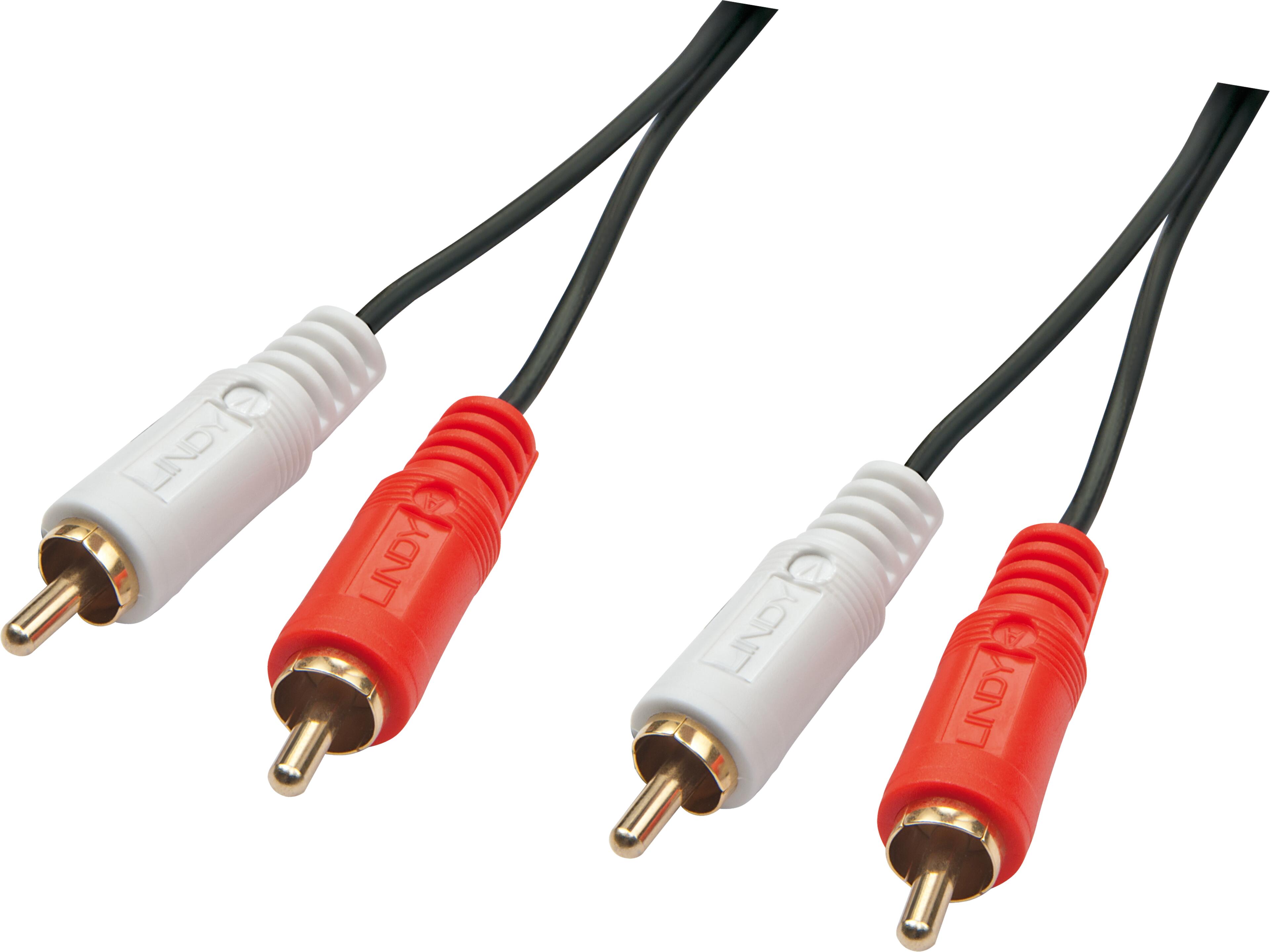 Audio Cable 2x RCA/m-2x RCA/m 2m Black