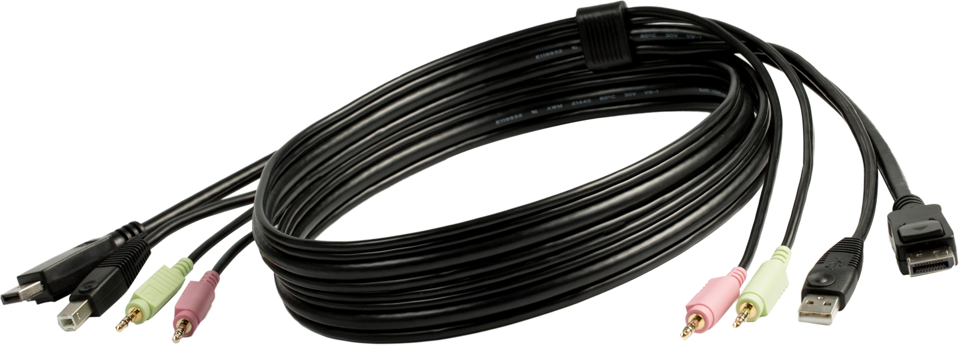 Cavo KVM DP, USB, audio StarTech 1,8 m