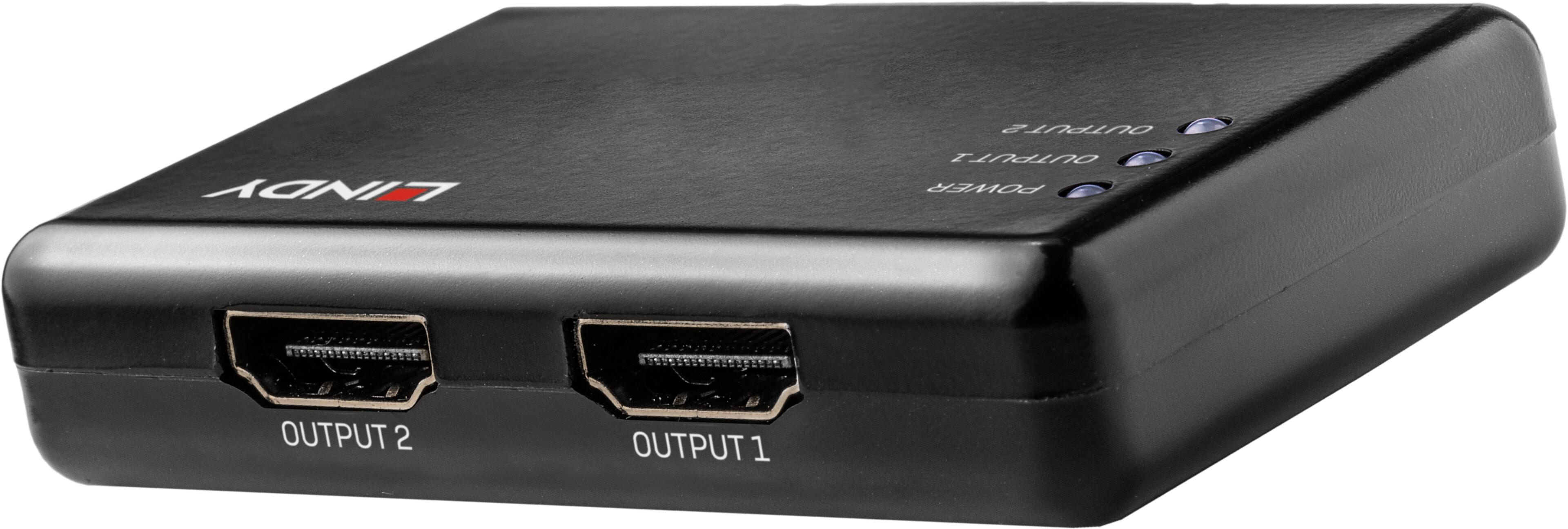 LINDY HDMI Splitter 1:2 4K