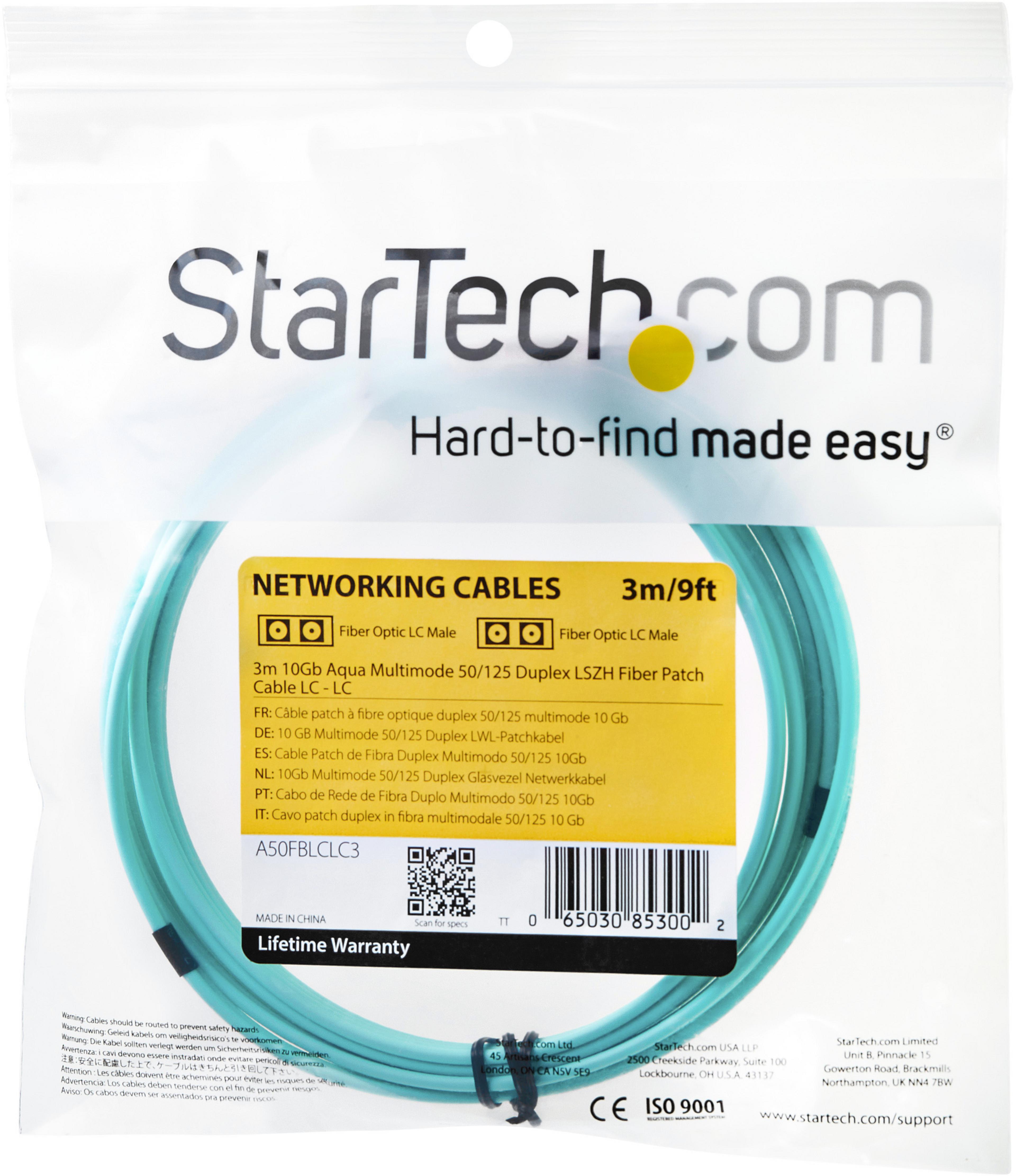 FO Duplex Patch Cable LC-LC 50/125µ 3m