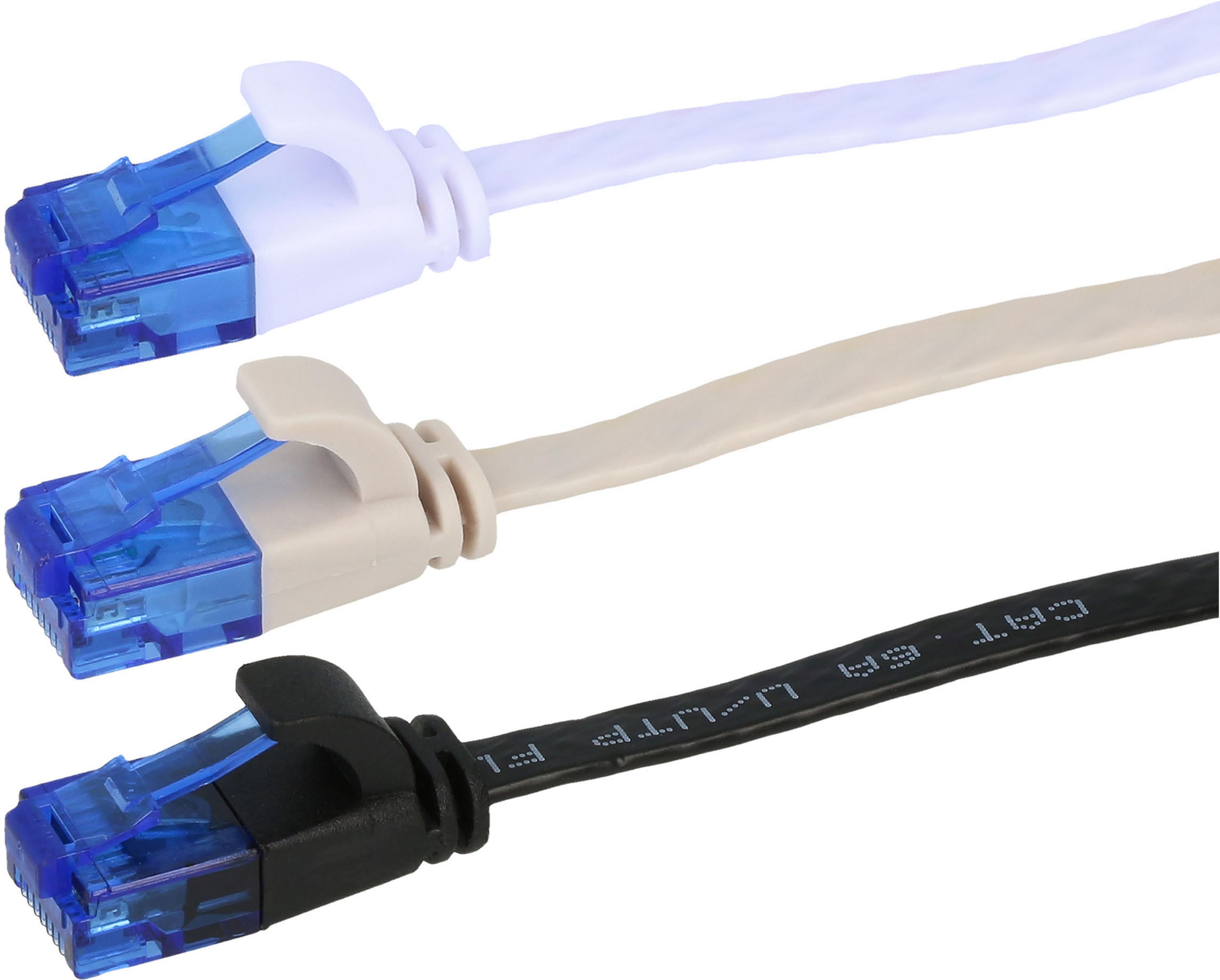 Patch Cable Flat RJ45 U/UTP Cat6a 10m