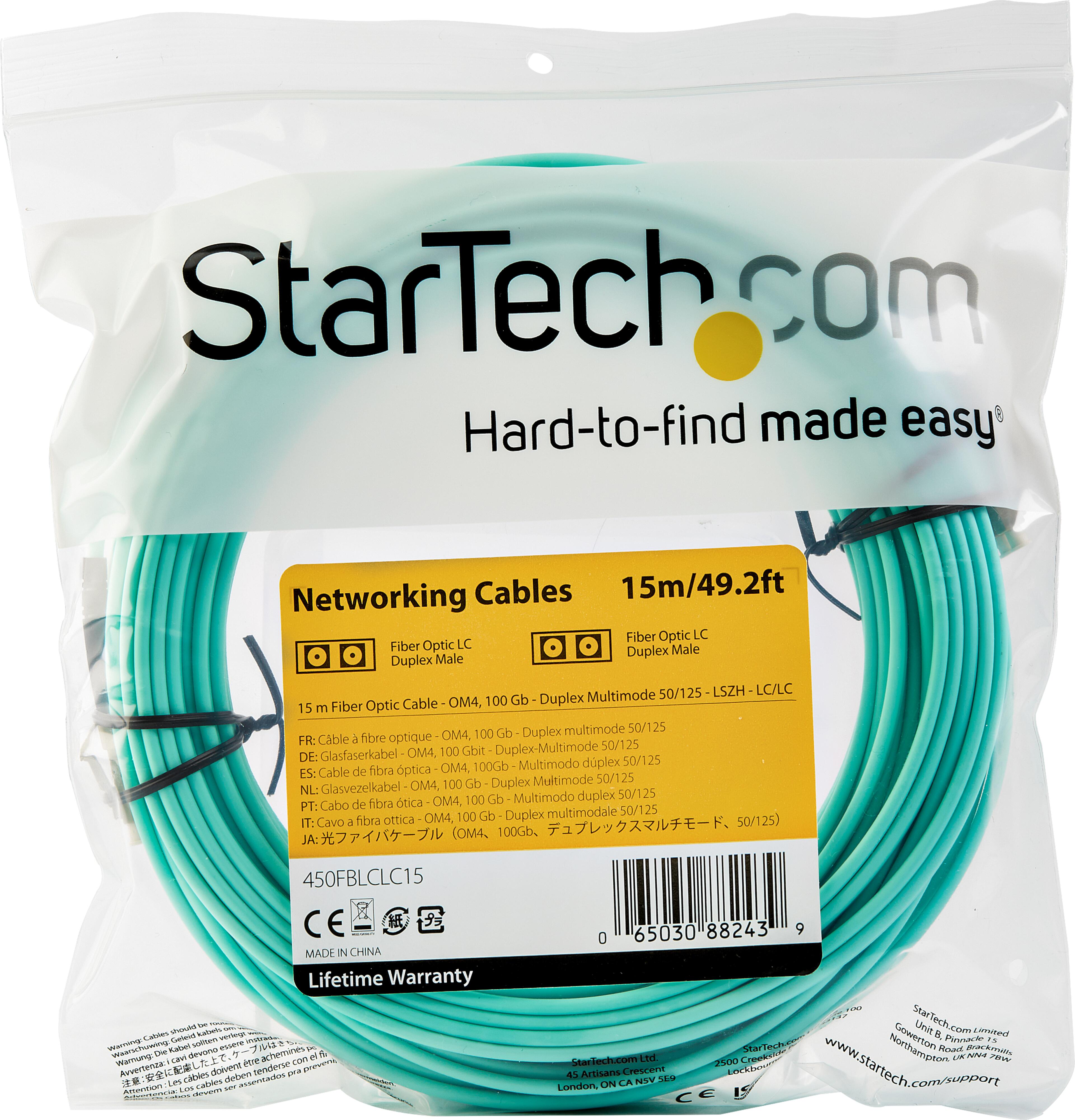 LWL Duplex Patchkabel LC-LC 15 m 50/125µ