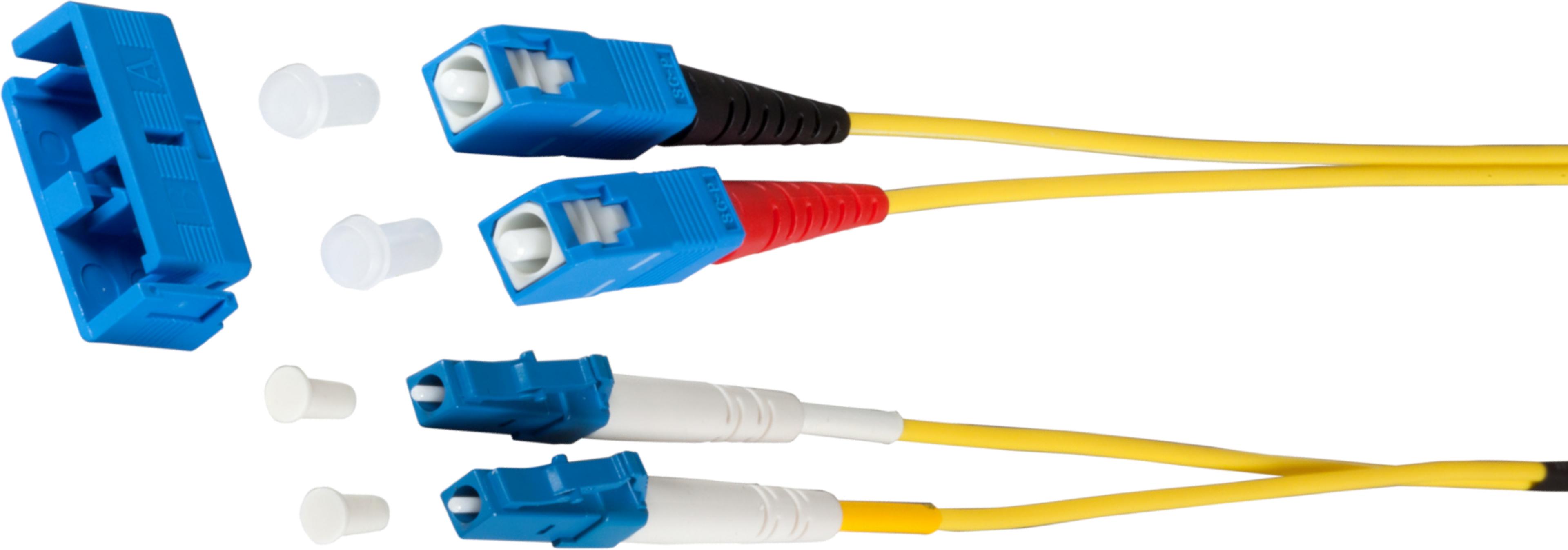 FO Duplex Patch Cable LC-SC 9/125µ 1m