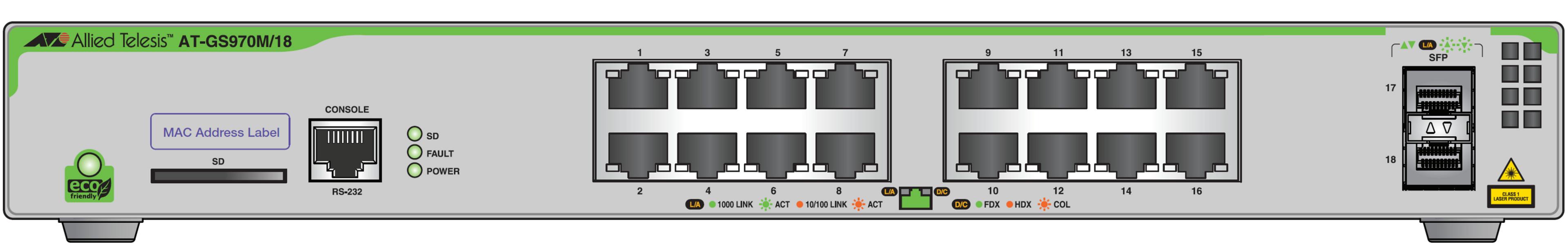 Allied Telesis AT-GS970M/18 Switch