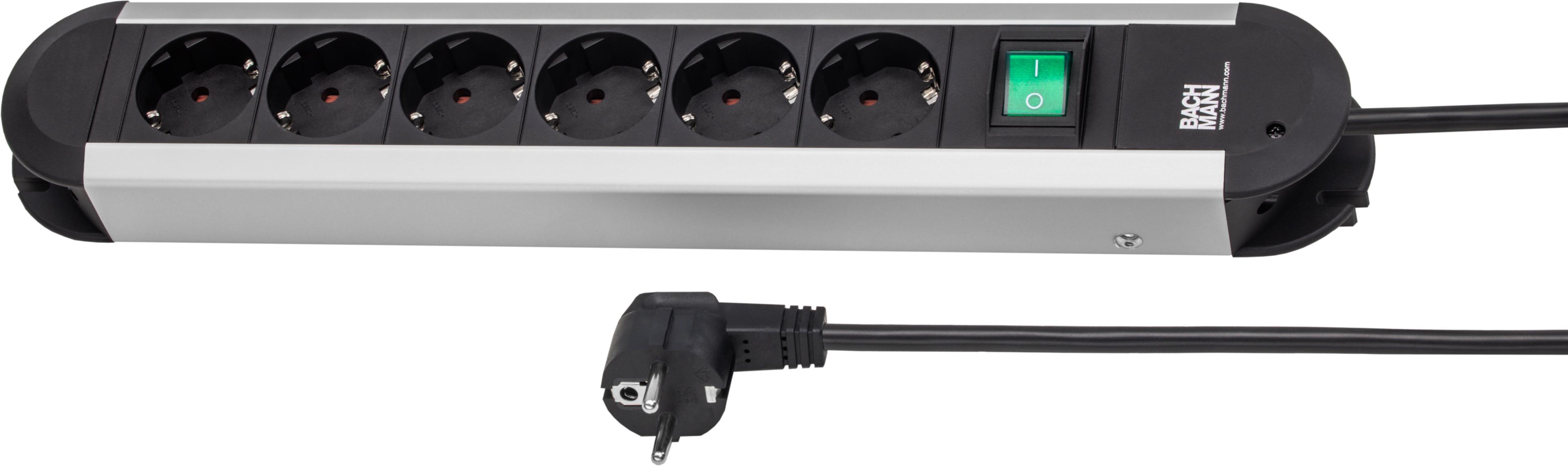 Steckdosenleiste PRIMO 6fach 2 m