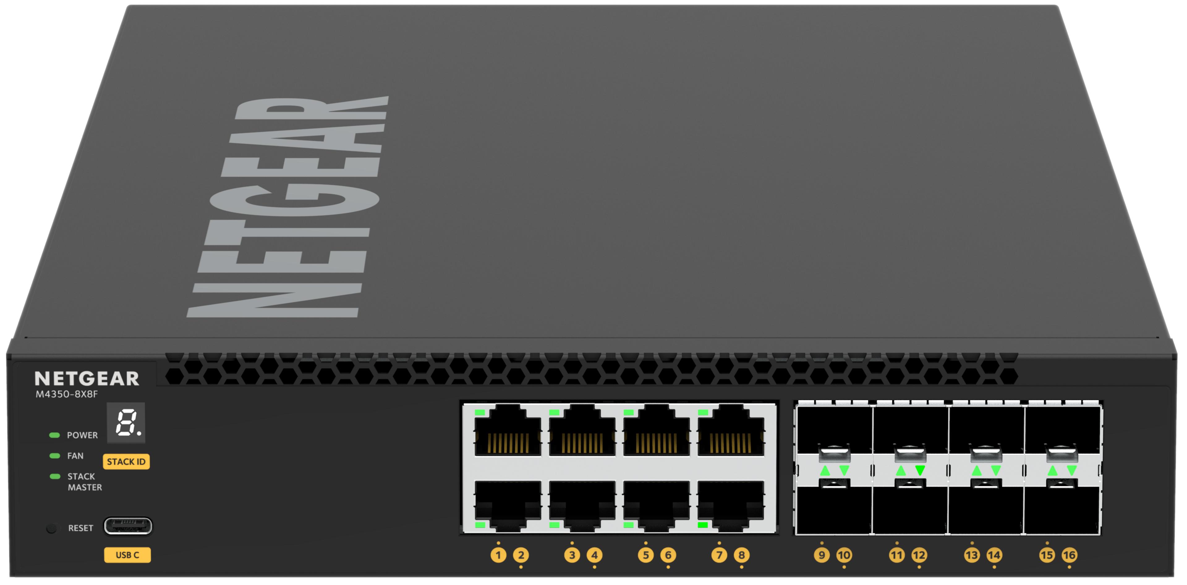 NETGEAR M4350-8X8F Managed Switch