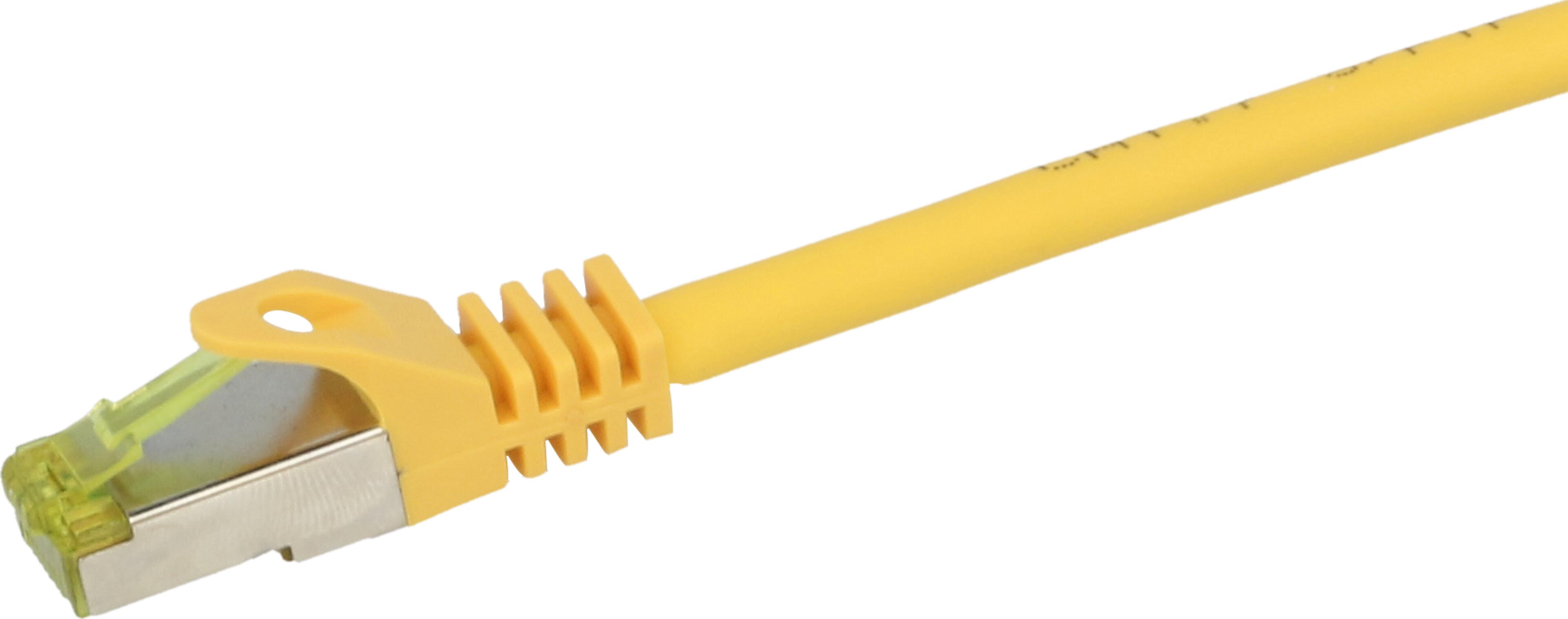Patch Cable RJ45 S/FTP Cat6a 0.25m Yel