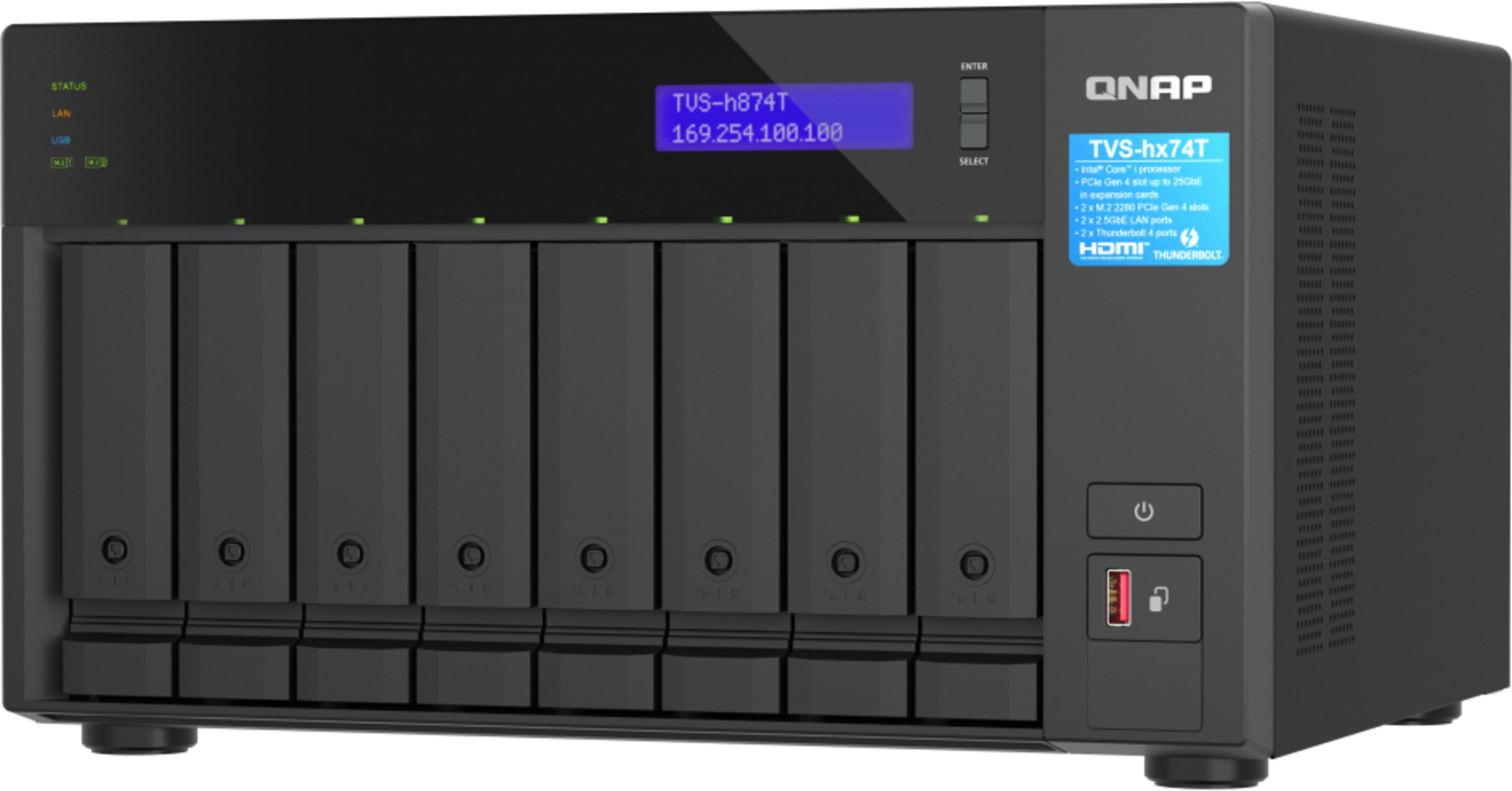 QNAP TVS-h874T 32GB 8-bay NAS