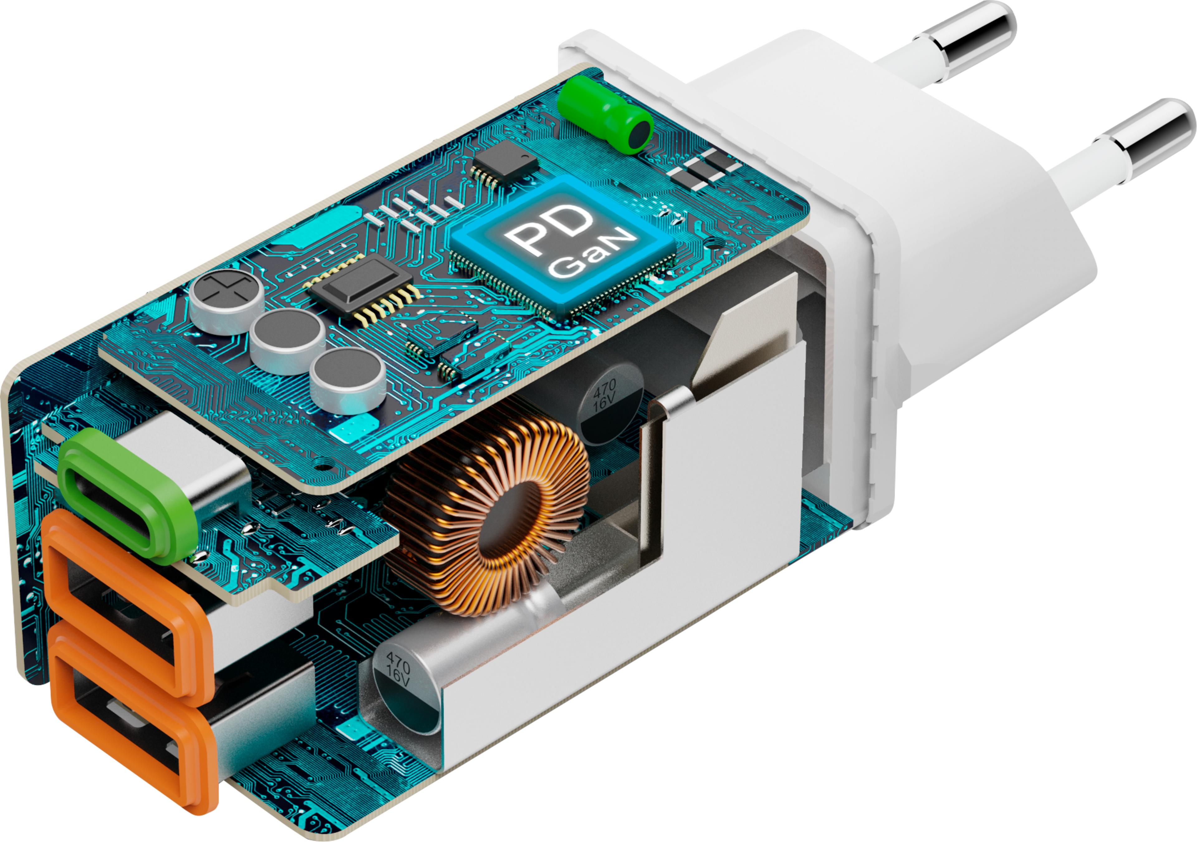 Hama USB-C/2x USB-A GaN Charger 45W