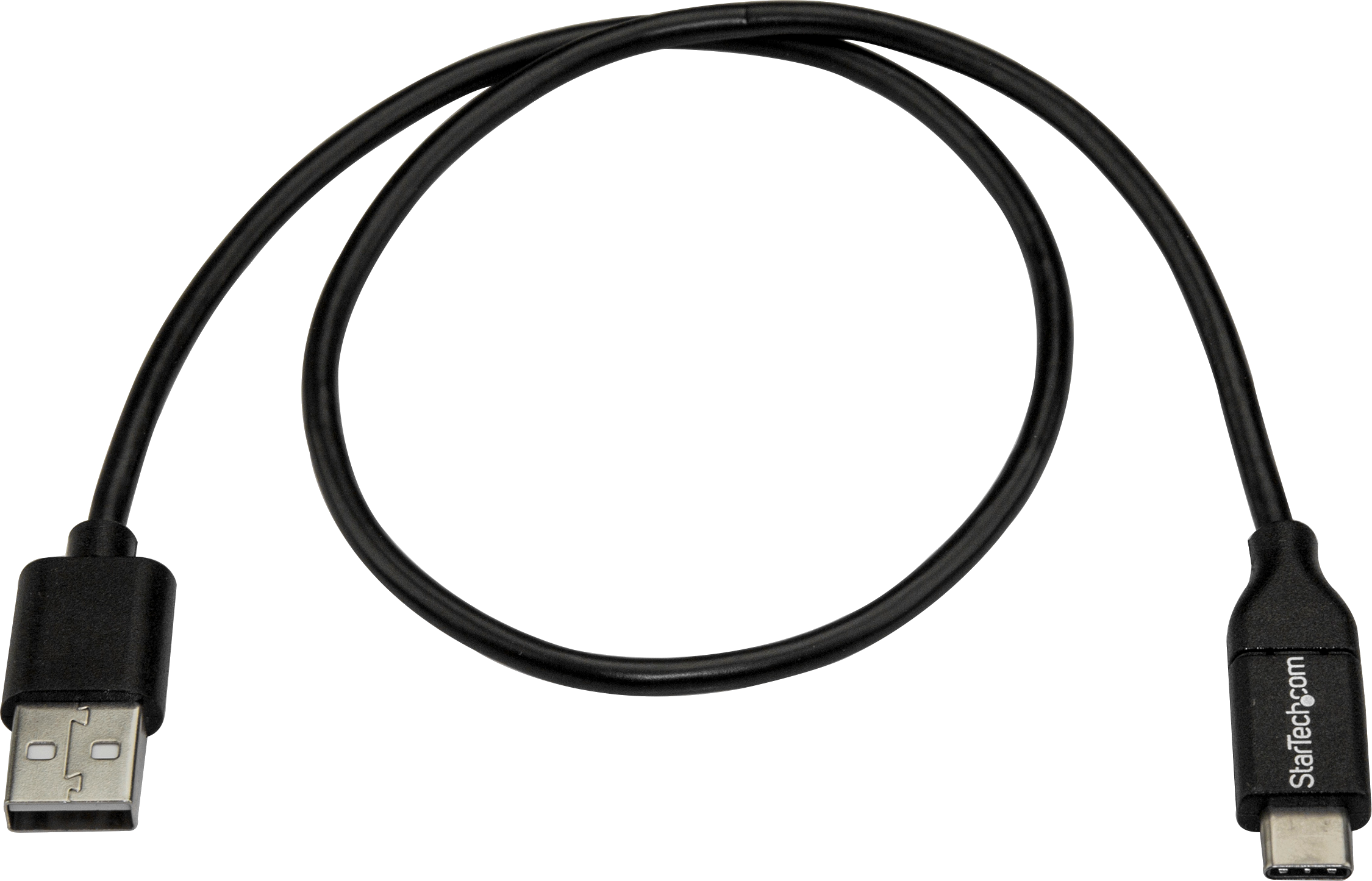 Câble USB 2.0 C m. - A m. 0,5 m, noir