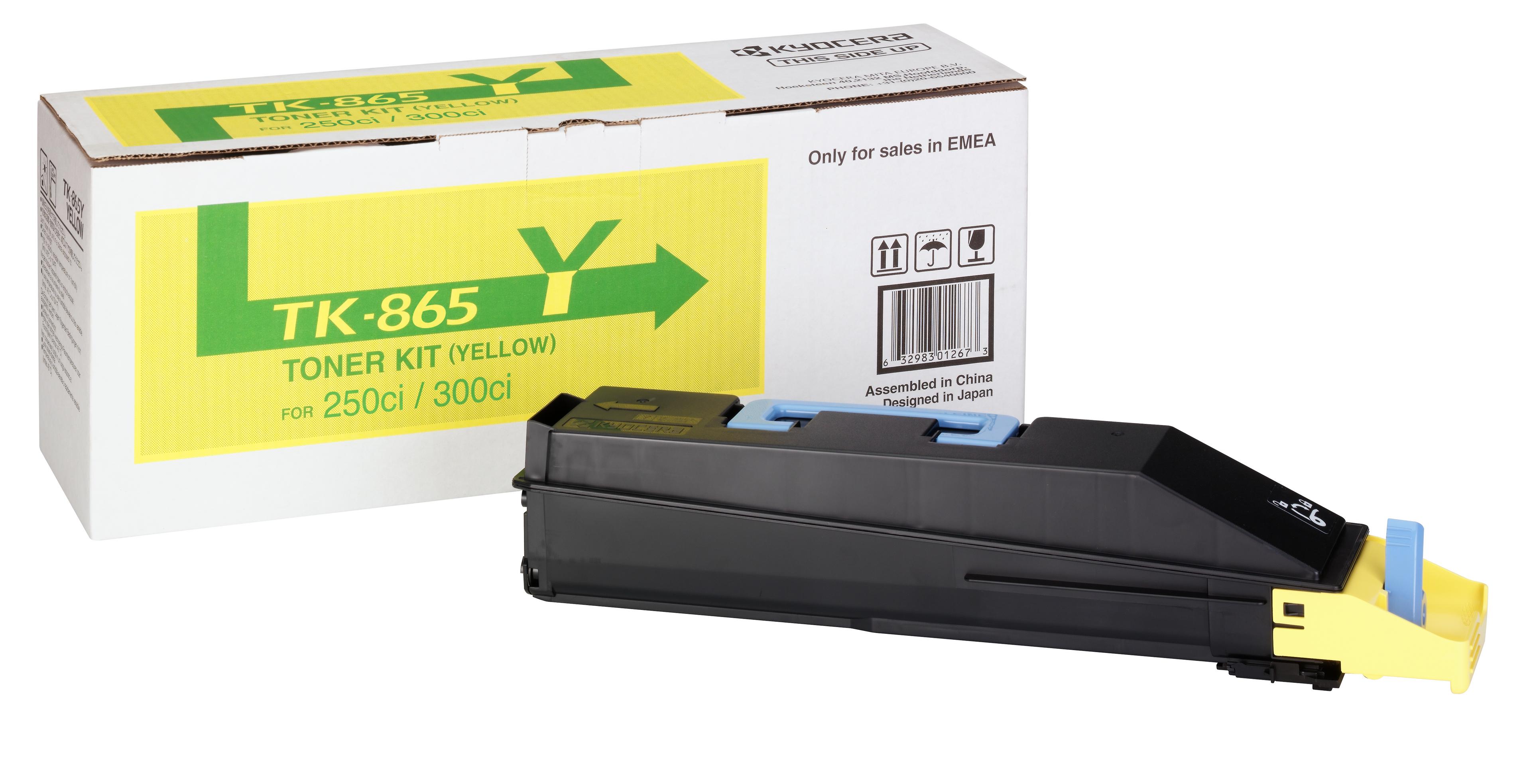 Kit toner Kyocera TK-865Y, jaune
