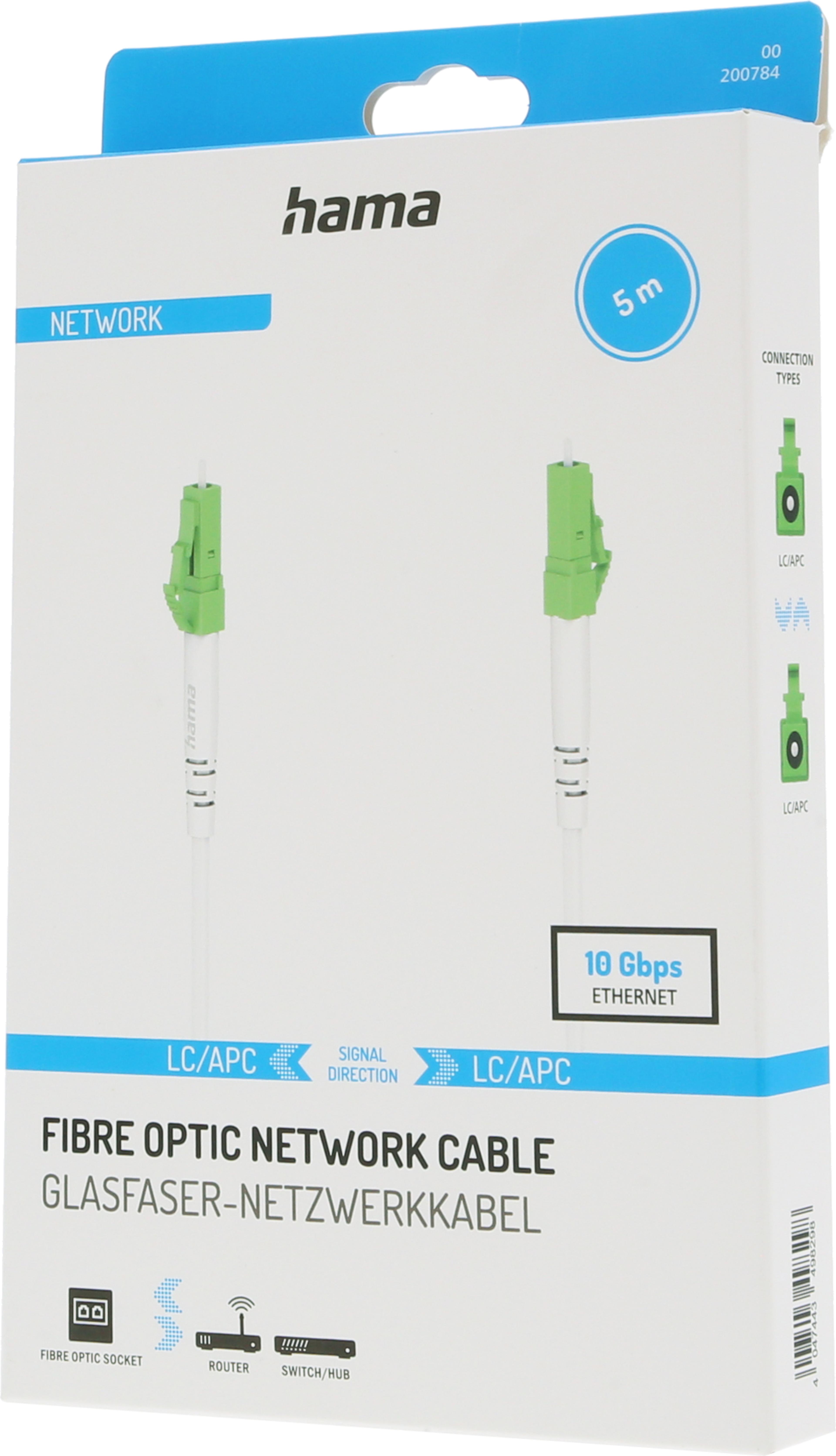 LWL Duplex Patchkabel LC8°-LC8° 5 m 9 µ