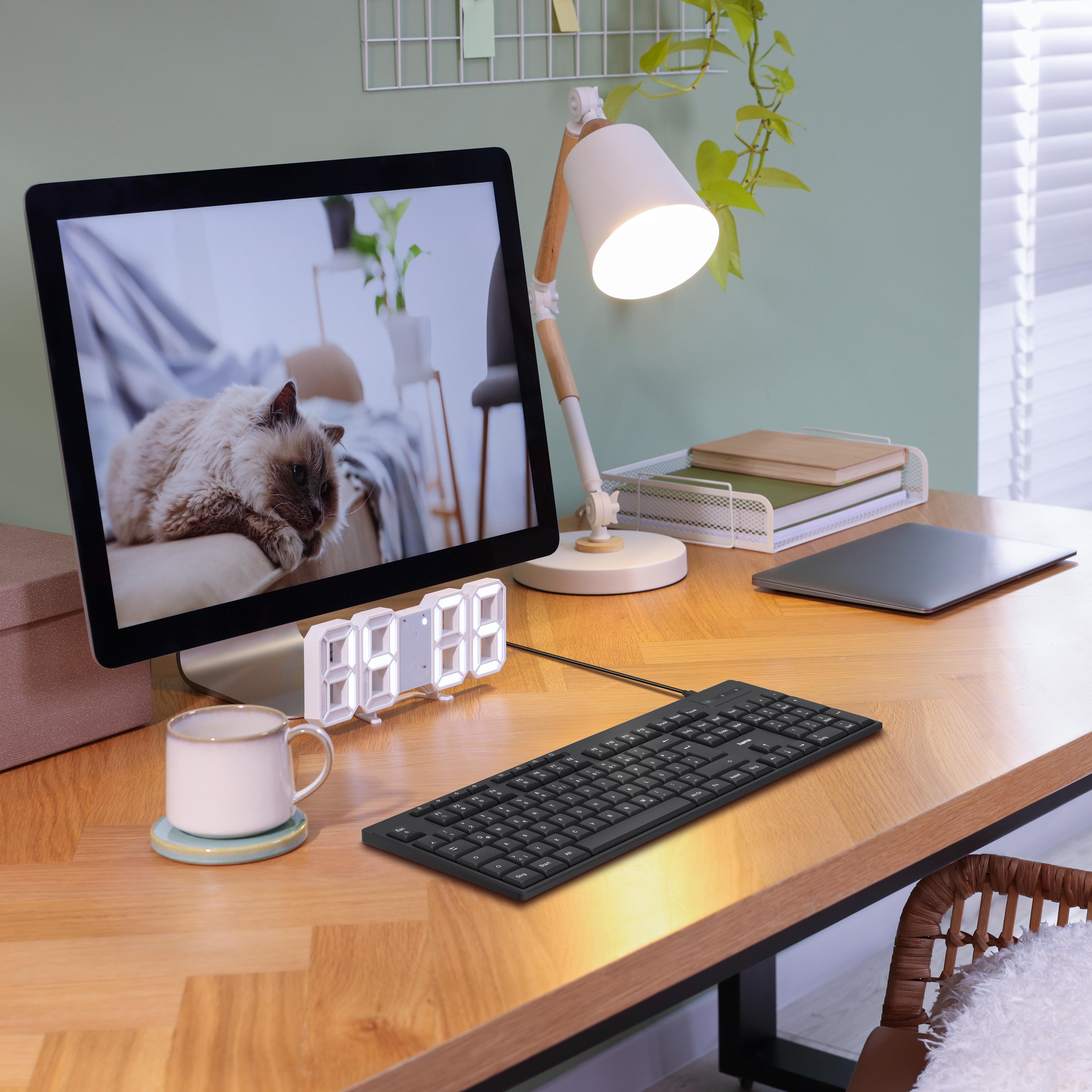 Hama CK-200 Tastatur schwarz