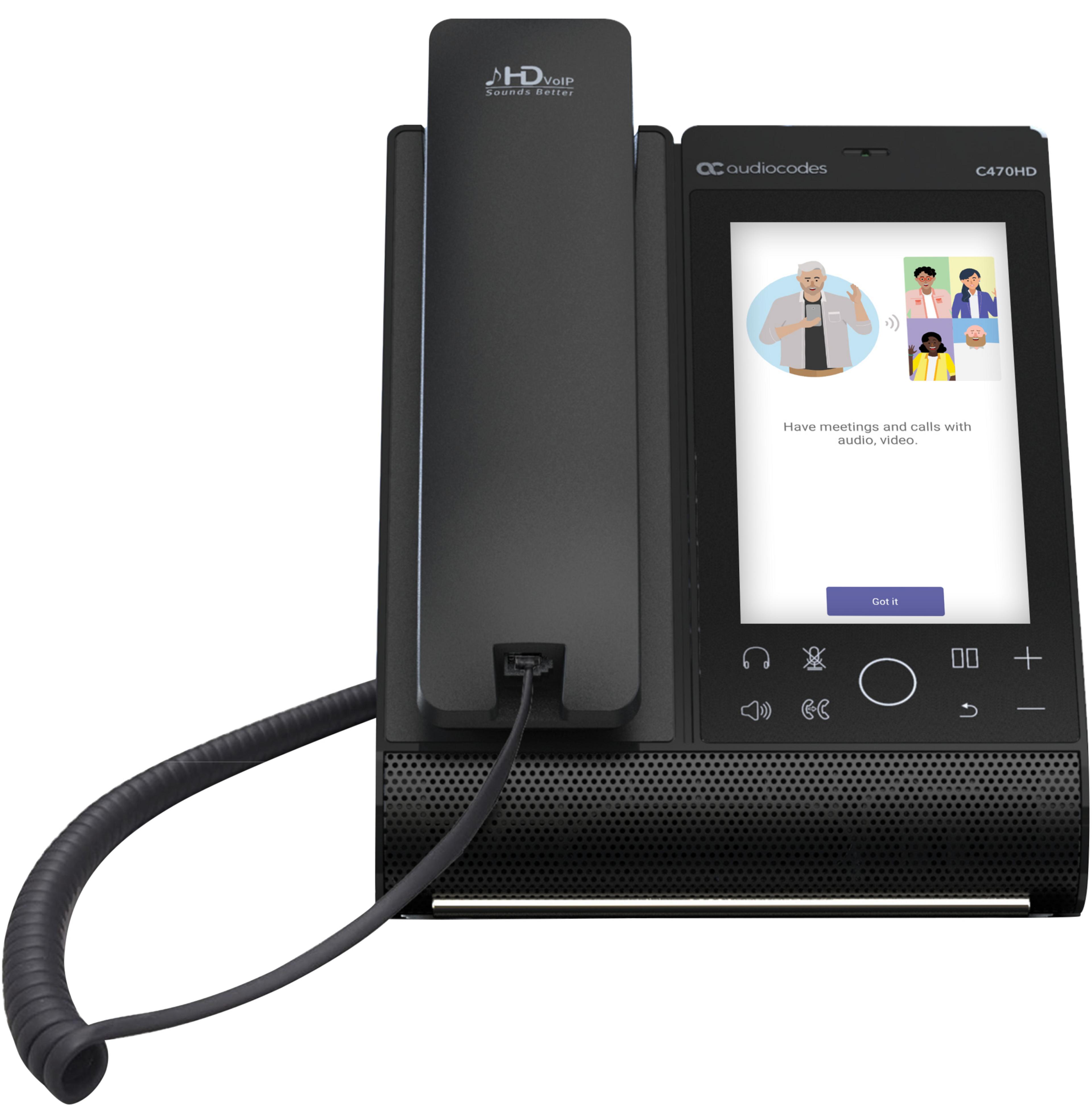 Telefone AudioCodes C470HD Teams PoE