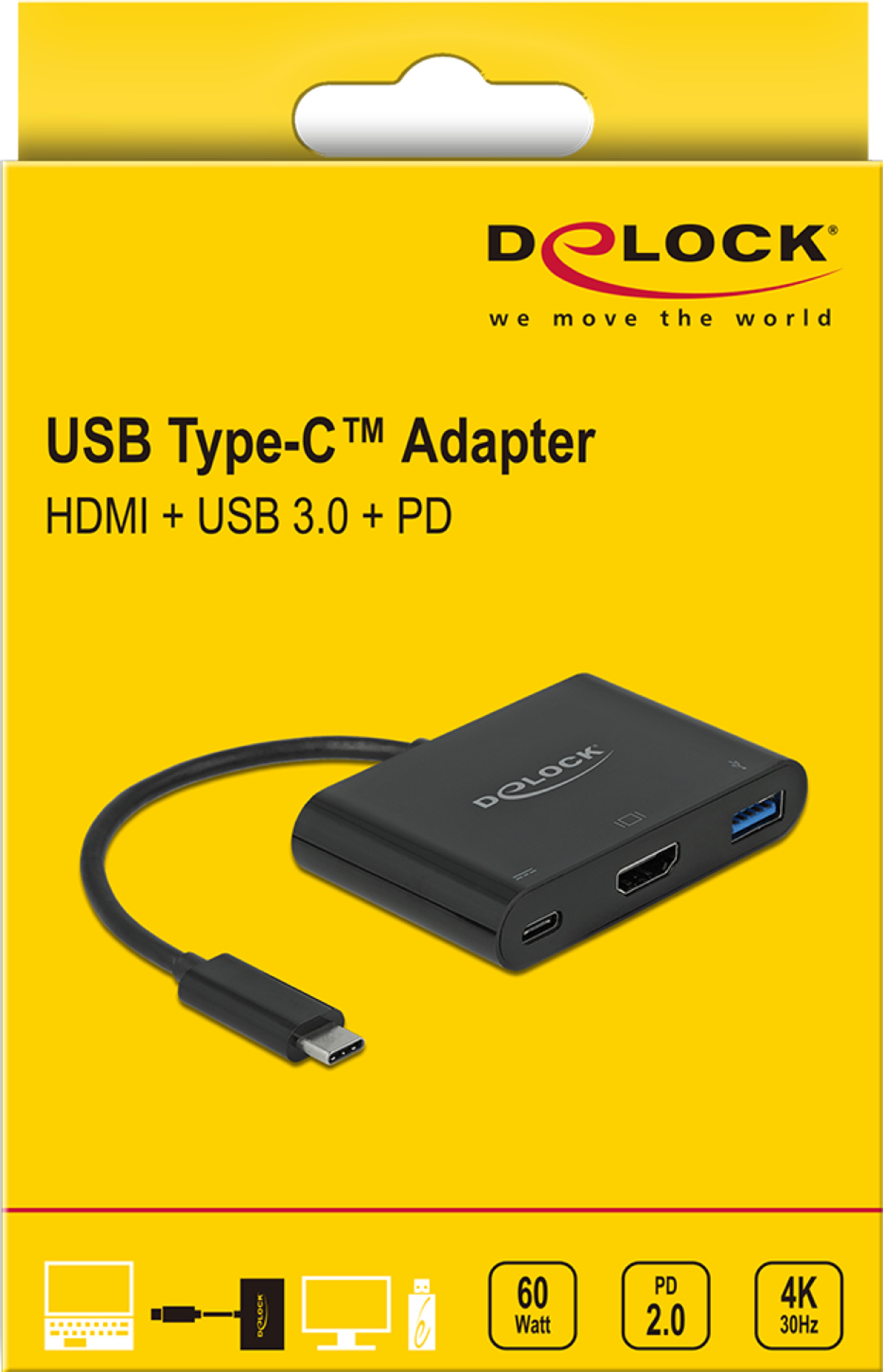 Adapter USB 3.0 C/m - HDMI+USB A+C