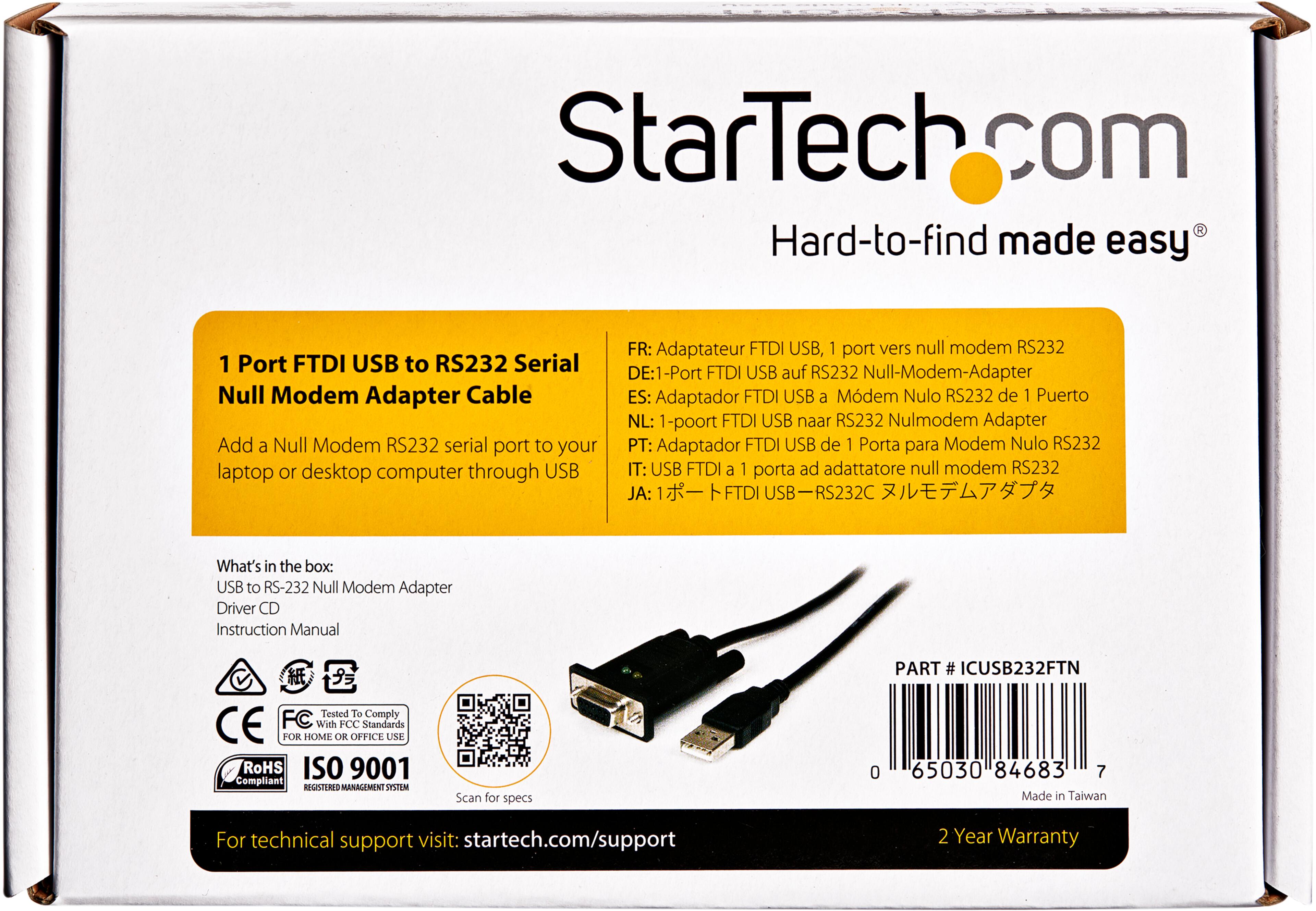 Adapter DB9Bu (RS232)-USB Typ A St 1,7 m