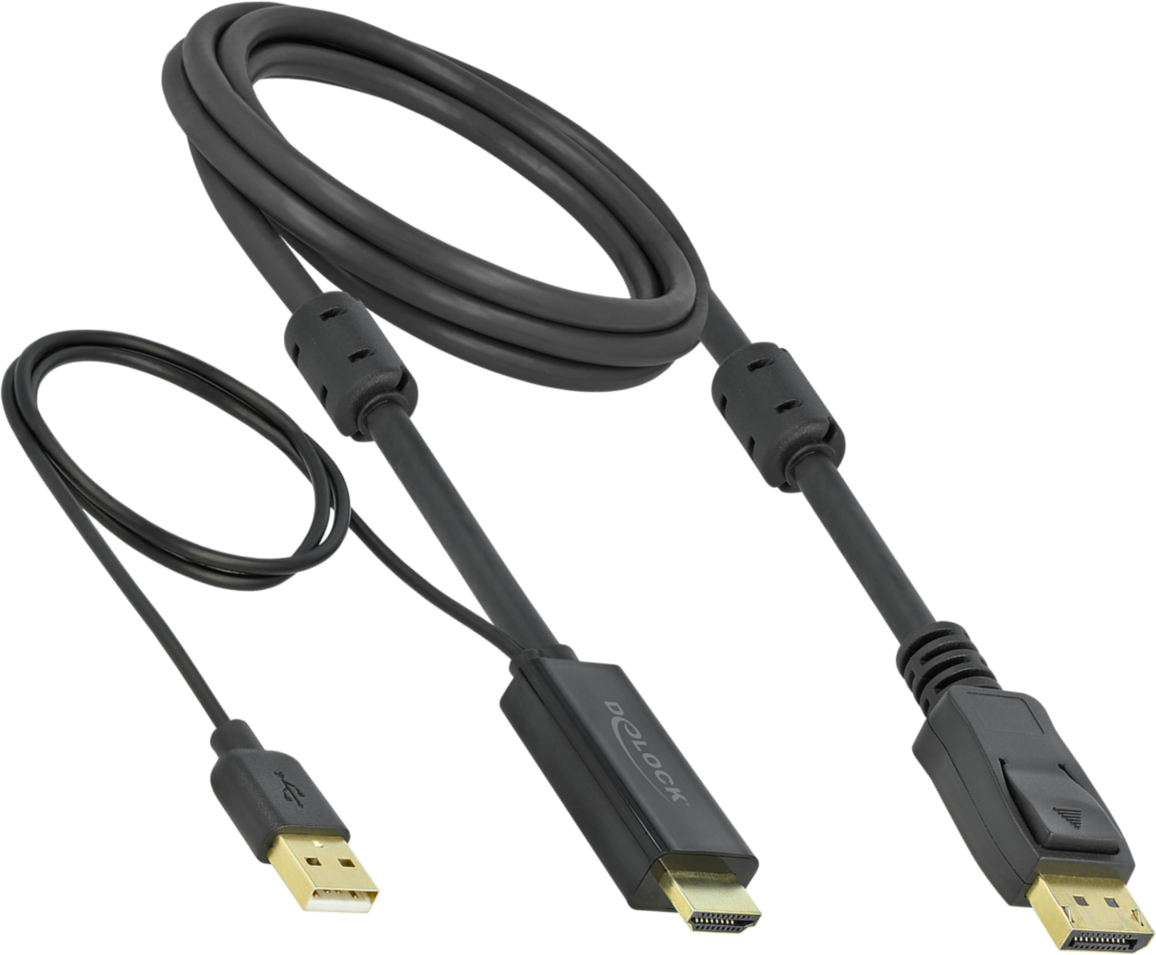 Delock HDMI - DisplayPort Cable 2m