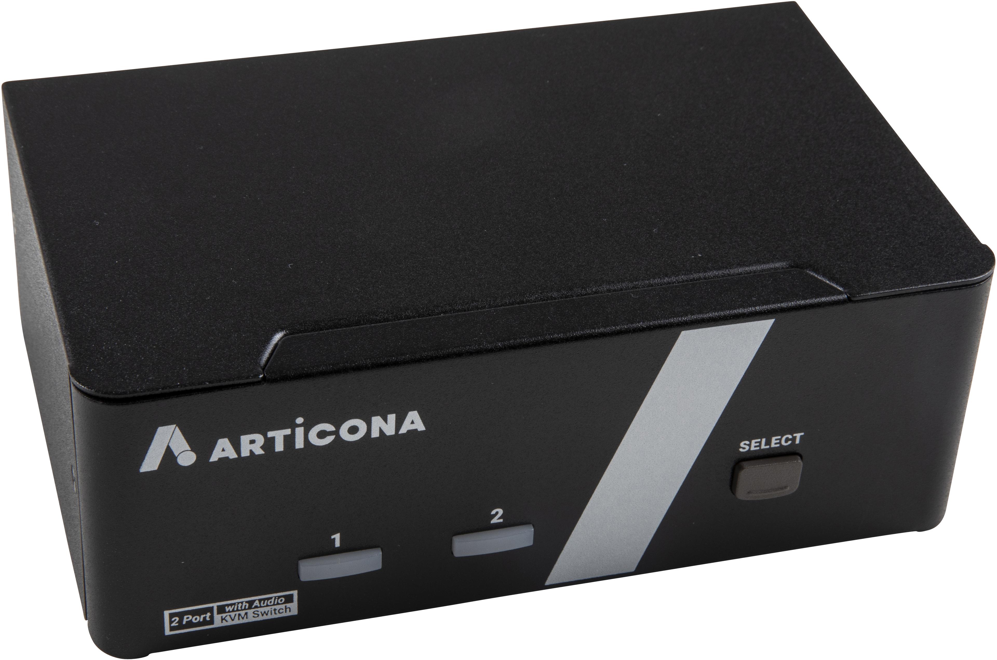 ARTICONA KVM-Switch DVI-I DualHead 2Port