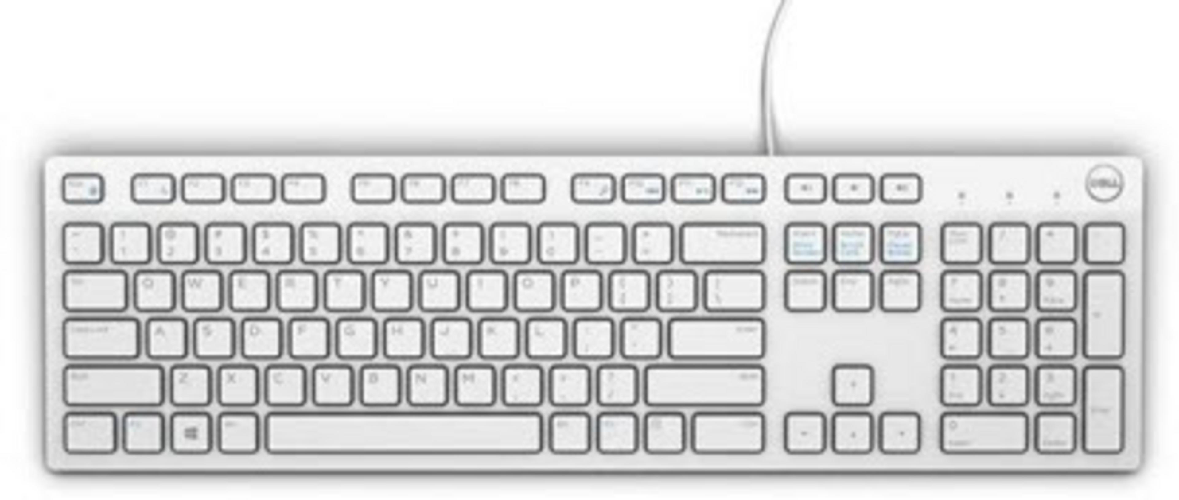 Dell KB216 Multimedia-Tastatur weiß