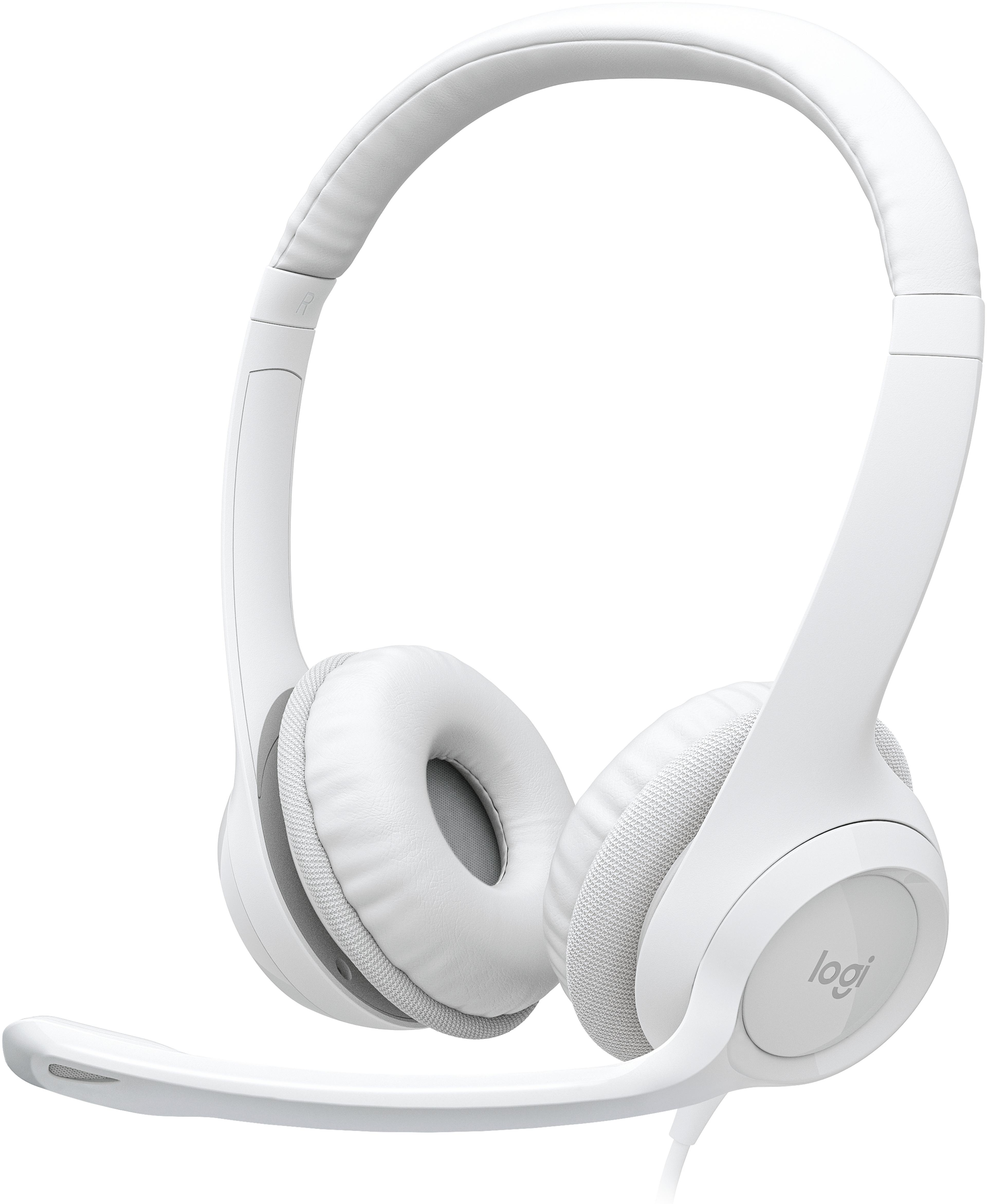 Casque stéréo Logitech H390 USB, blanc